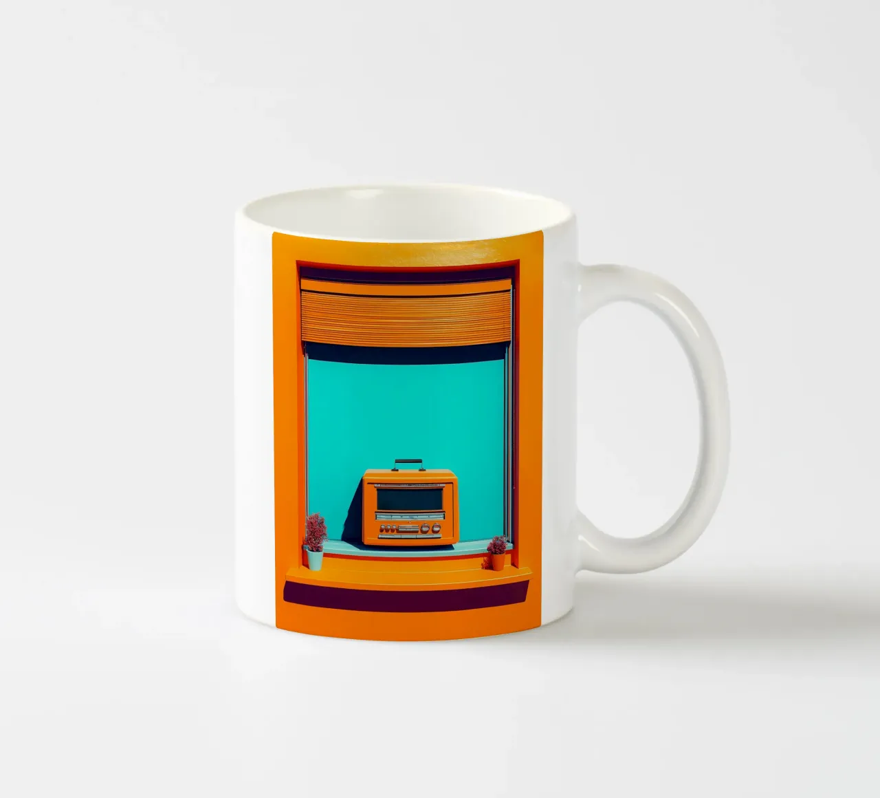 Radio retrò - Pop Art tazza in ceramica da ColorCrash Gallery