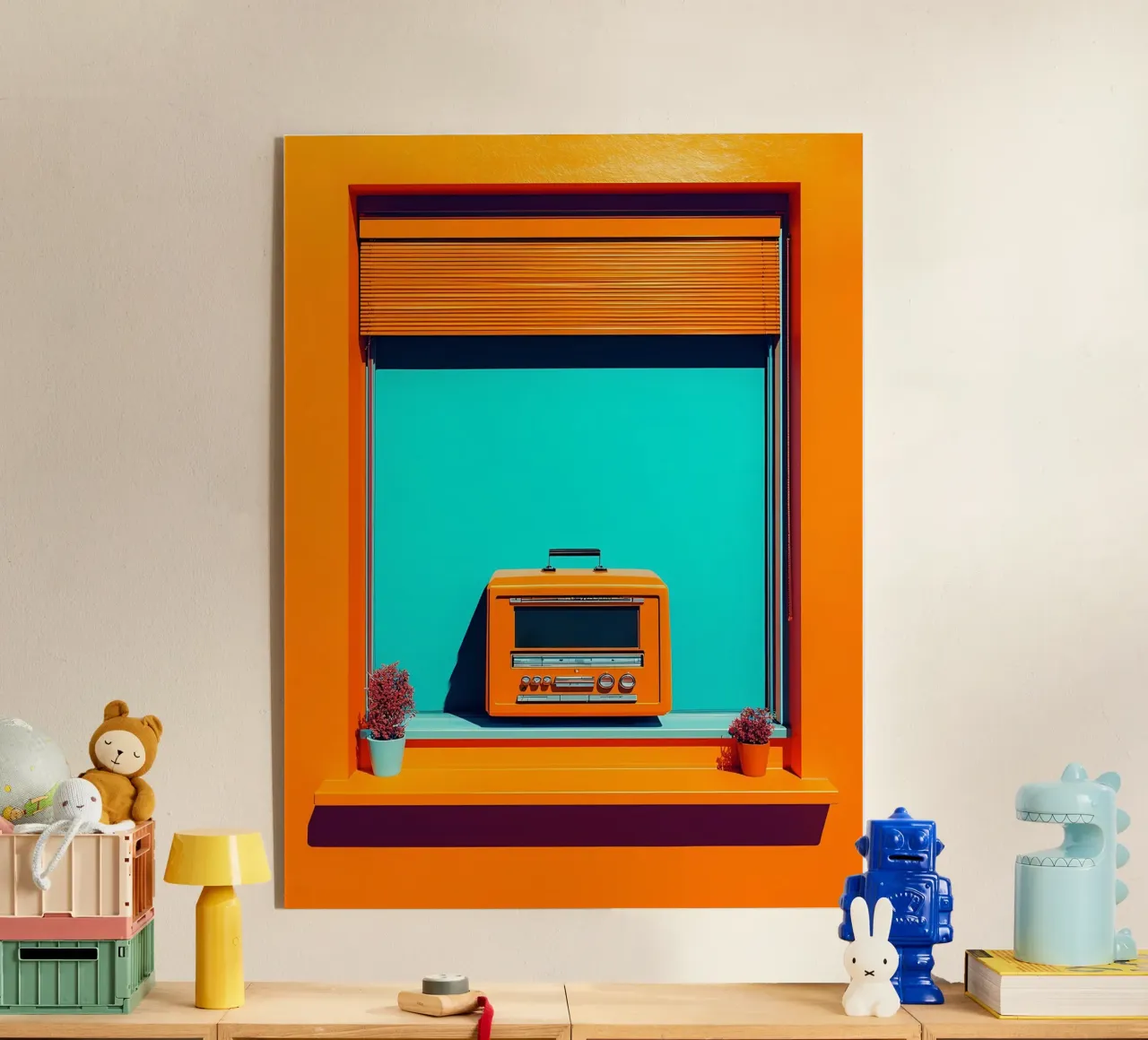 Radio retrò - Pop Art plexiglass da ColorCrash Gallery
