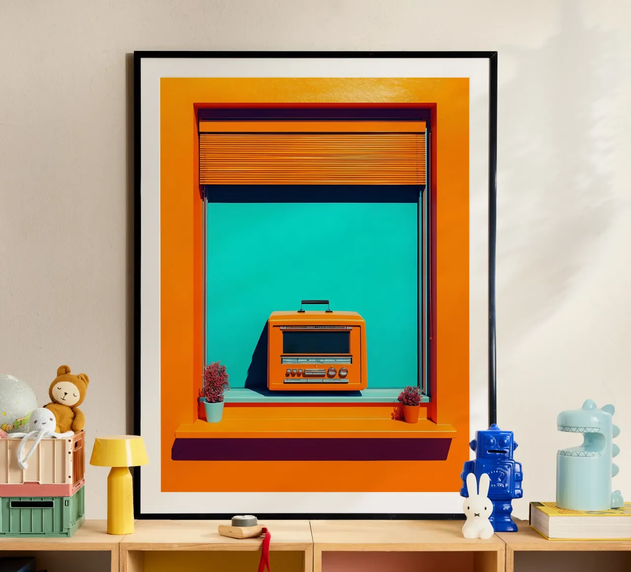 Radio retrò - Pop Art carta hahnemühle da ColorCrash Gallery