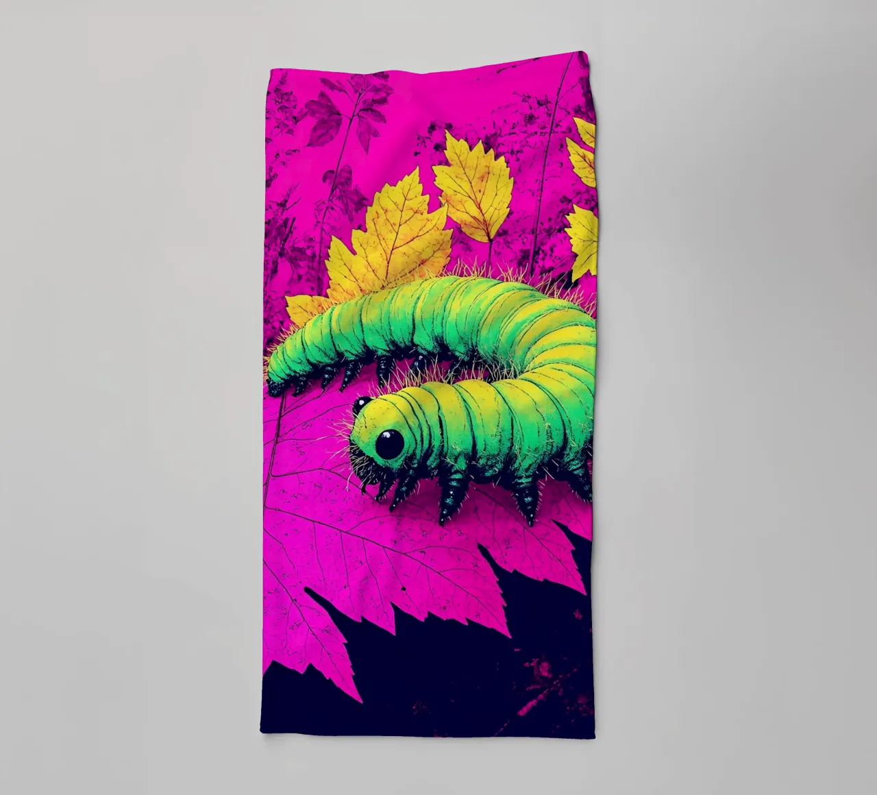 Bruco - Pop Art asciugamano da bagno da ColorCrash Gallery