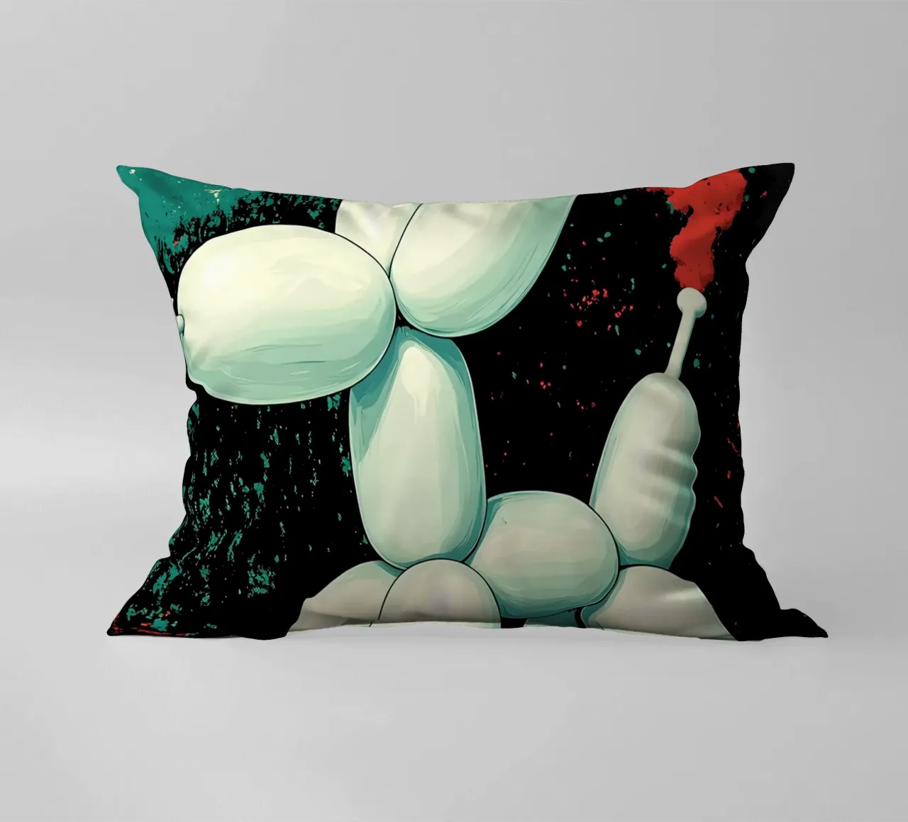 Cane con palloncino - Pop Art cuscino da ColorCrash Gallery