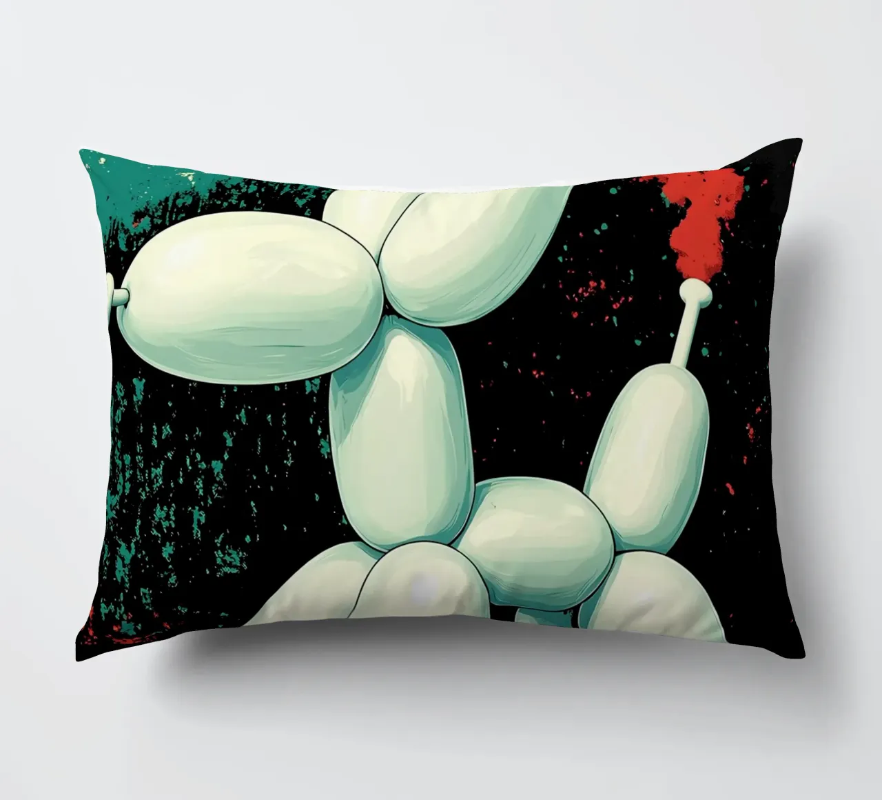 Cane con palloncino - Pop Art cuscino da ColorCrash Gallery