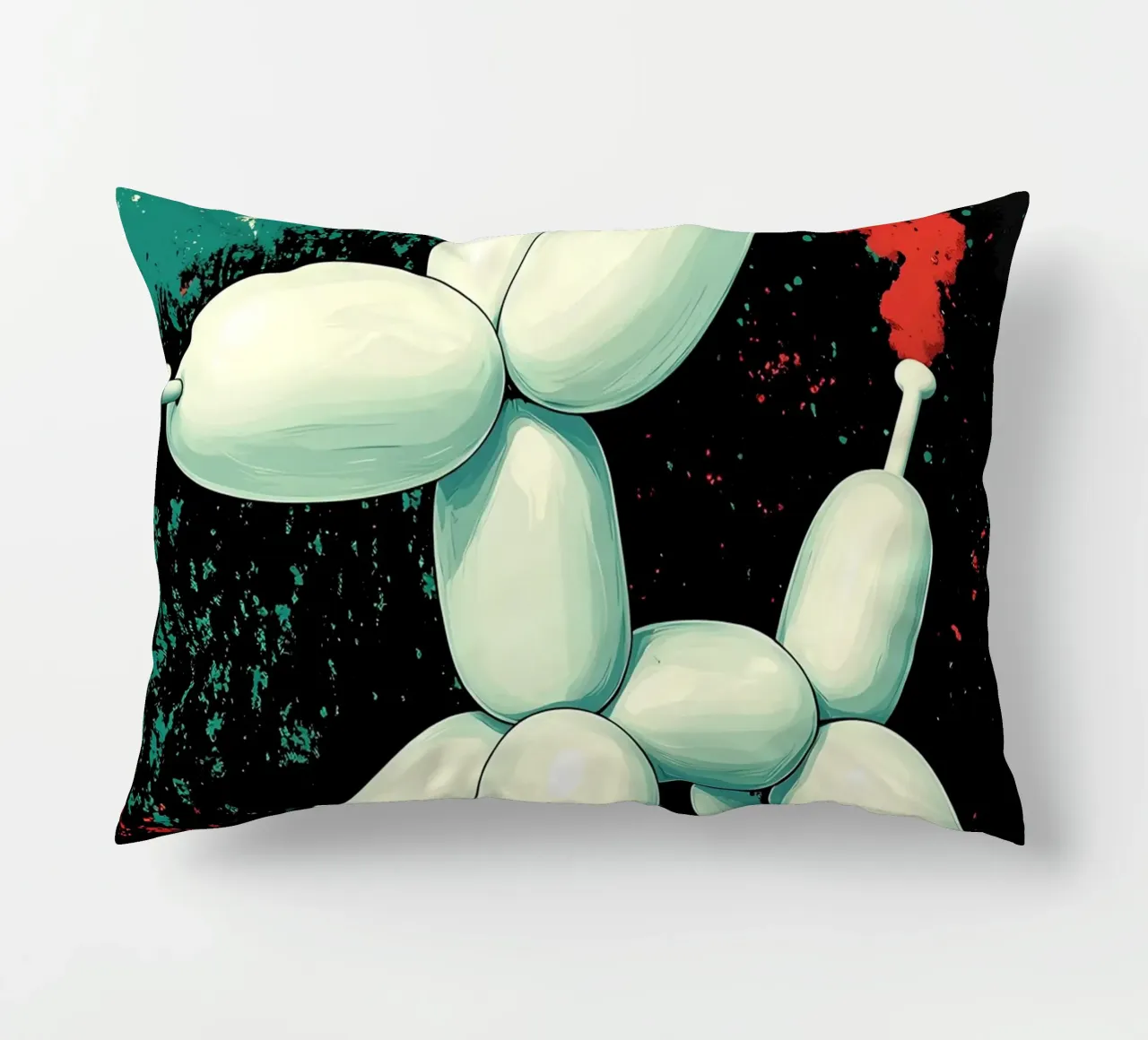 Cane con palloncino - Pop Art cuscino da ColorCrash Gallery