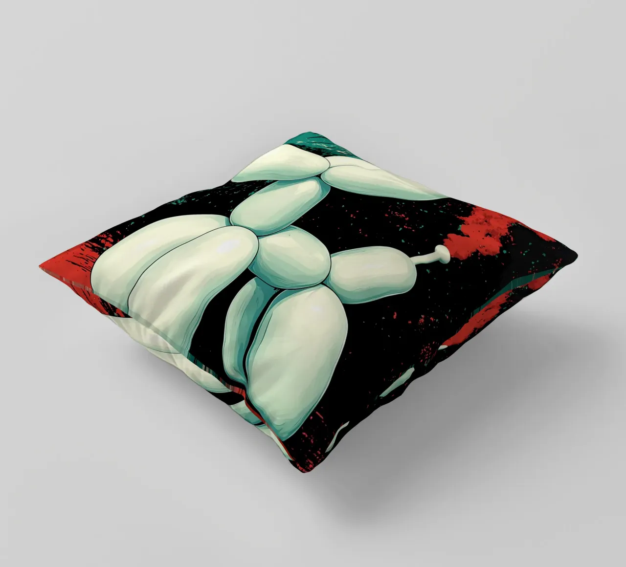 Cane con palloncino - Pop Art cuscino da ColorCrash Gallery