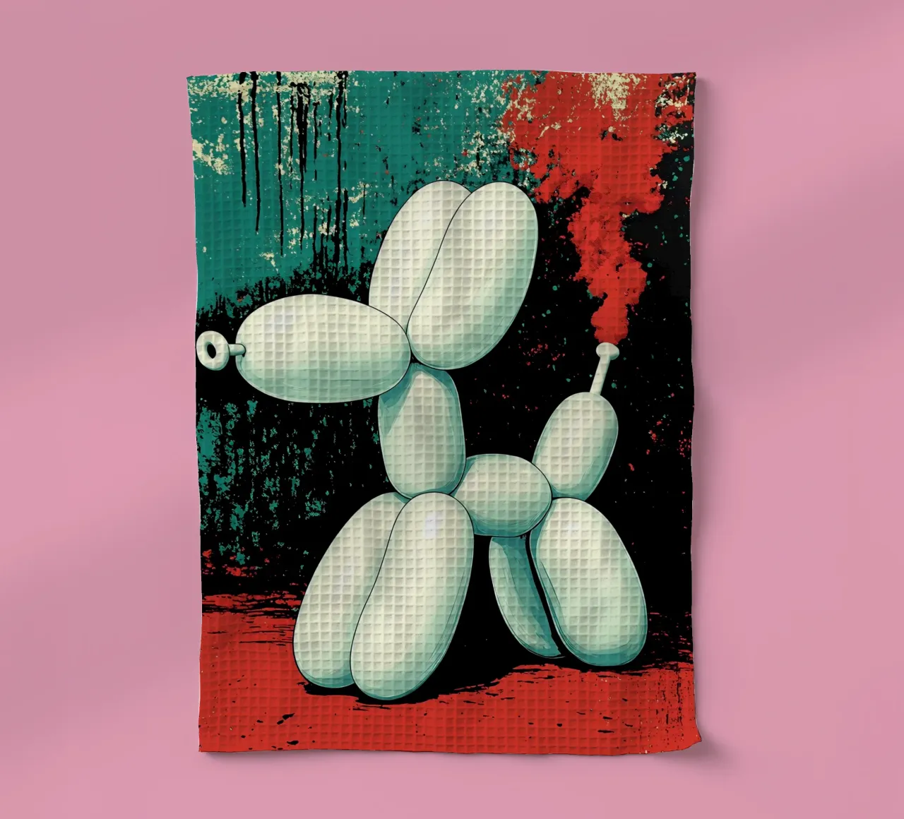 Cane con palloncino - Pop Art canovaccio da cucina da ColorCrash Gallery