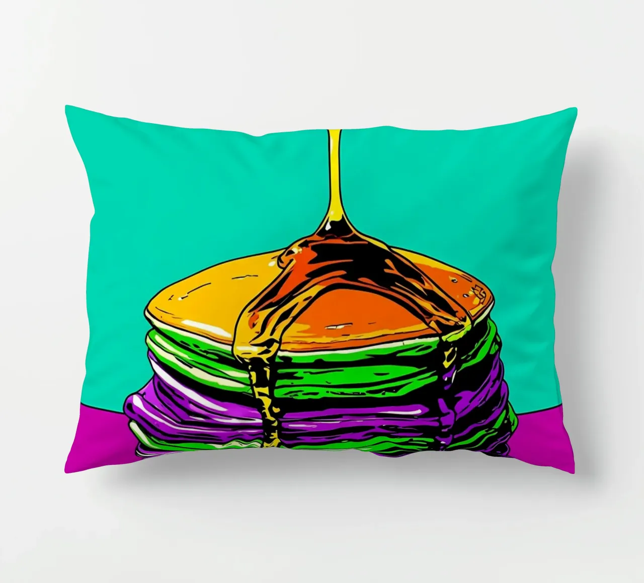 Sciroppo per pancake - Pop Art cuscino da ColorCrash Gallery