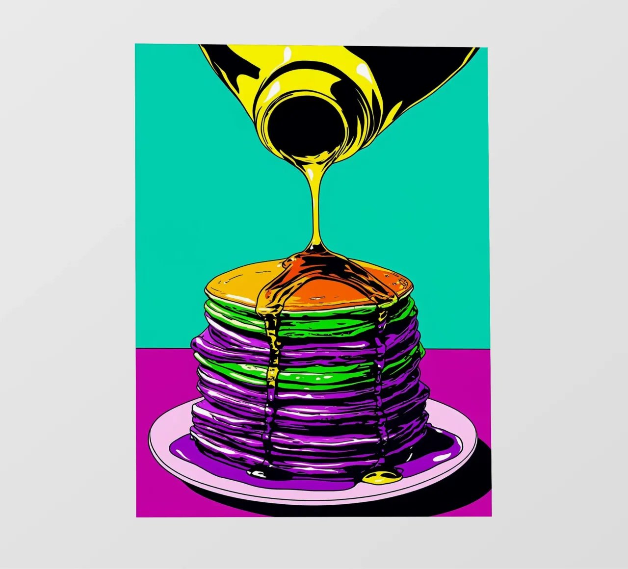 Sciroppo per pancake - Pop Art telo in pvc da ColorCrash Gallery