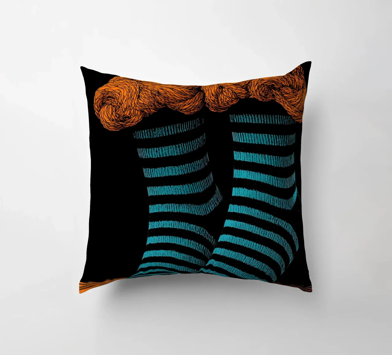 Calzini - Pop Art cuscino da ColorCrash Gallery