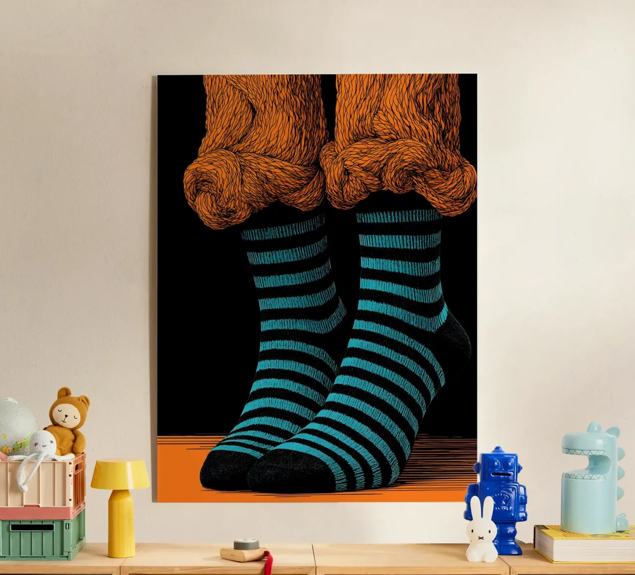 Calcetines - Pop Art metacrilato de ColorCrash Gallery