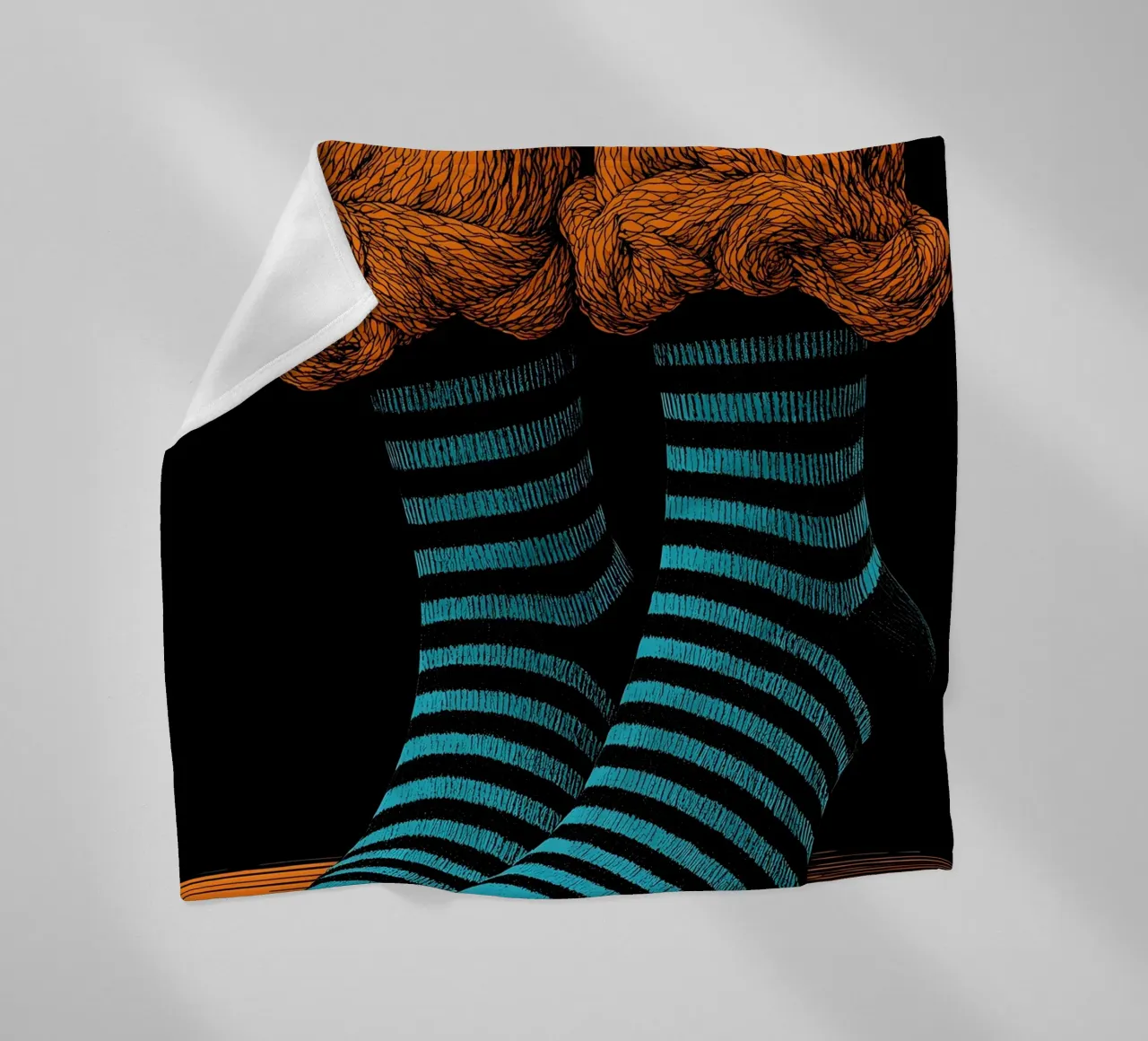 Calzini - Pop Art coperta in pile da ColorCrash Gallery
