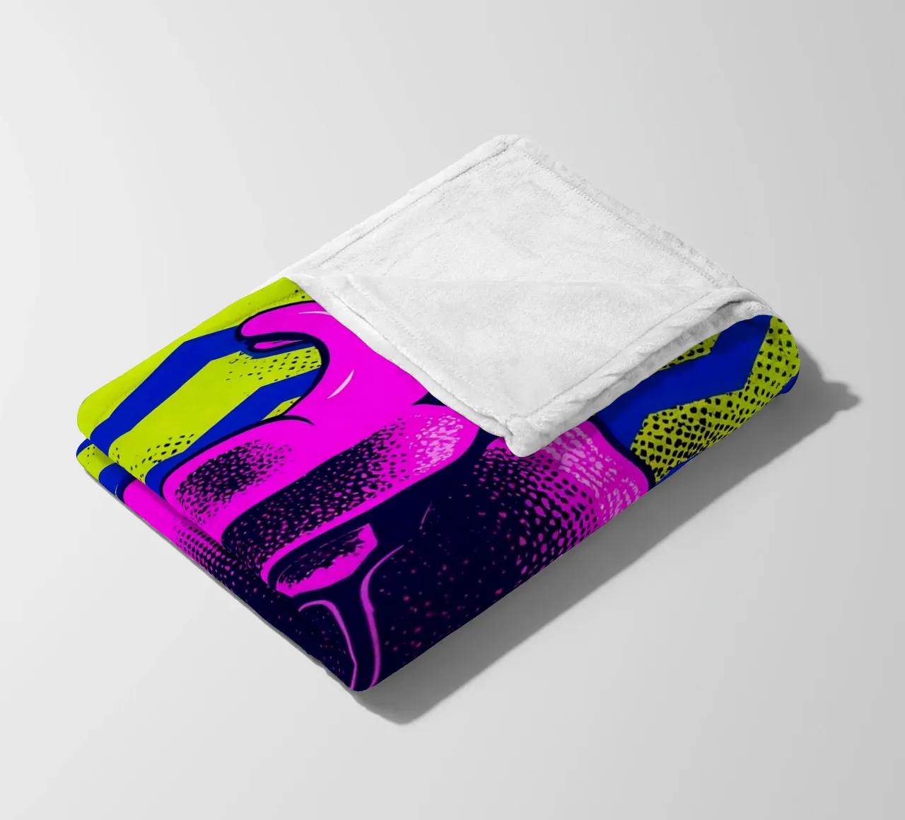Beetle - Pop Art fleece blanket by ColorCrash Gallery