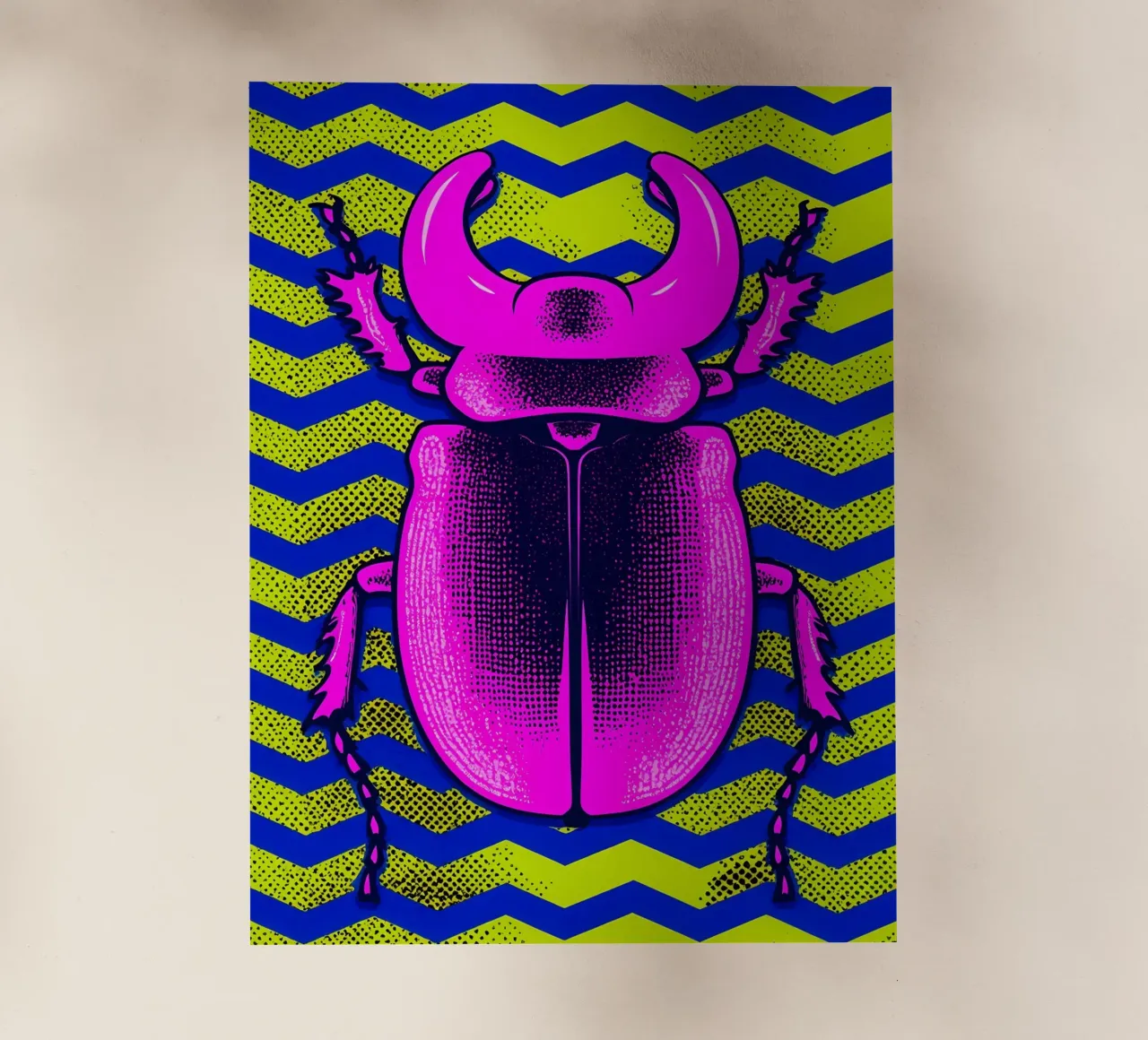 Beetle - Pop Art backlit film by ColorCrash Gallery