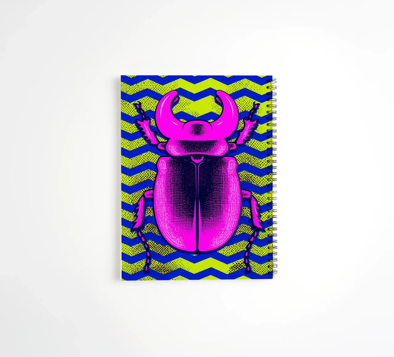 Beetle - Pop Art spiral notebook by ColorCrash Gallery