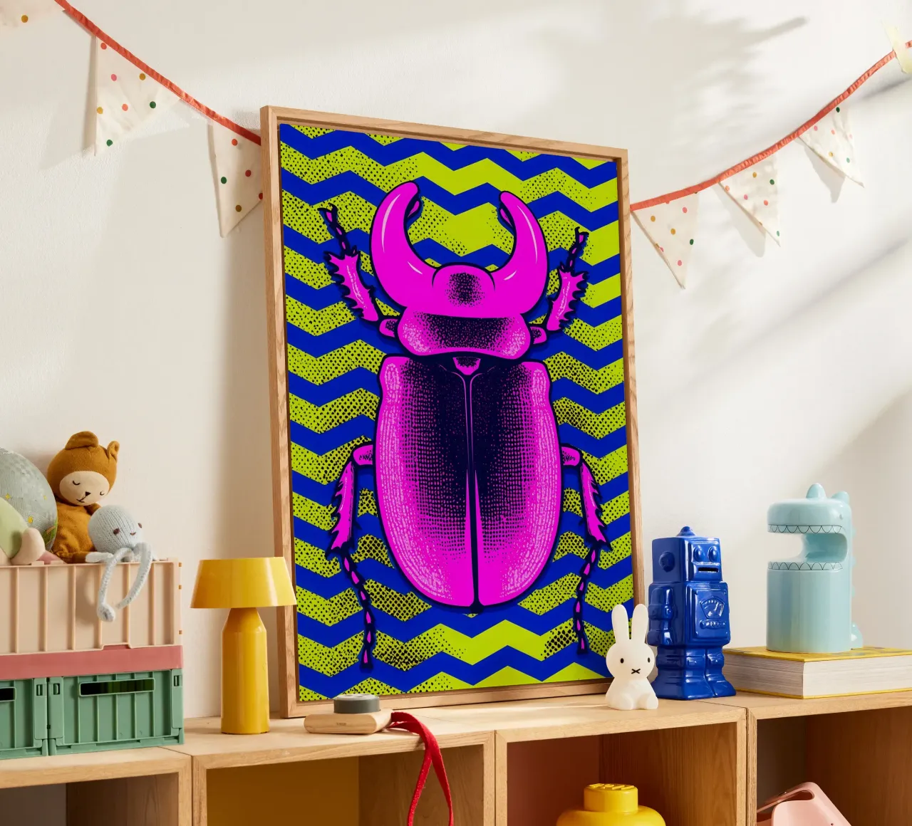 Beetle - Pop Art acrylic glass by ColorCrash Gallery
