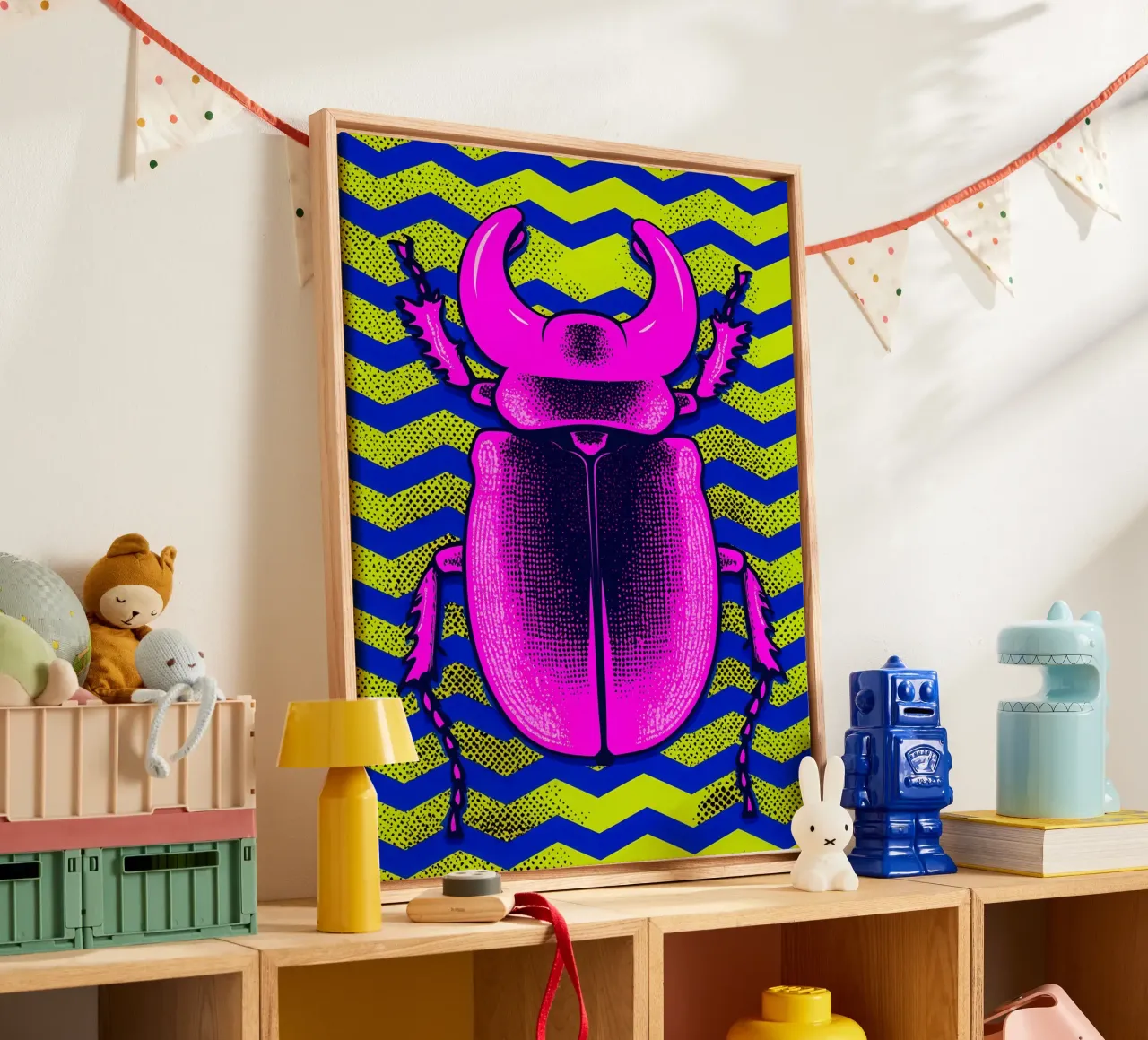 Beetle - Pop Art canvas by ColorCrash Gallery