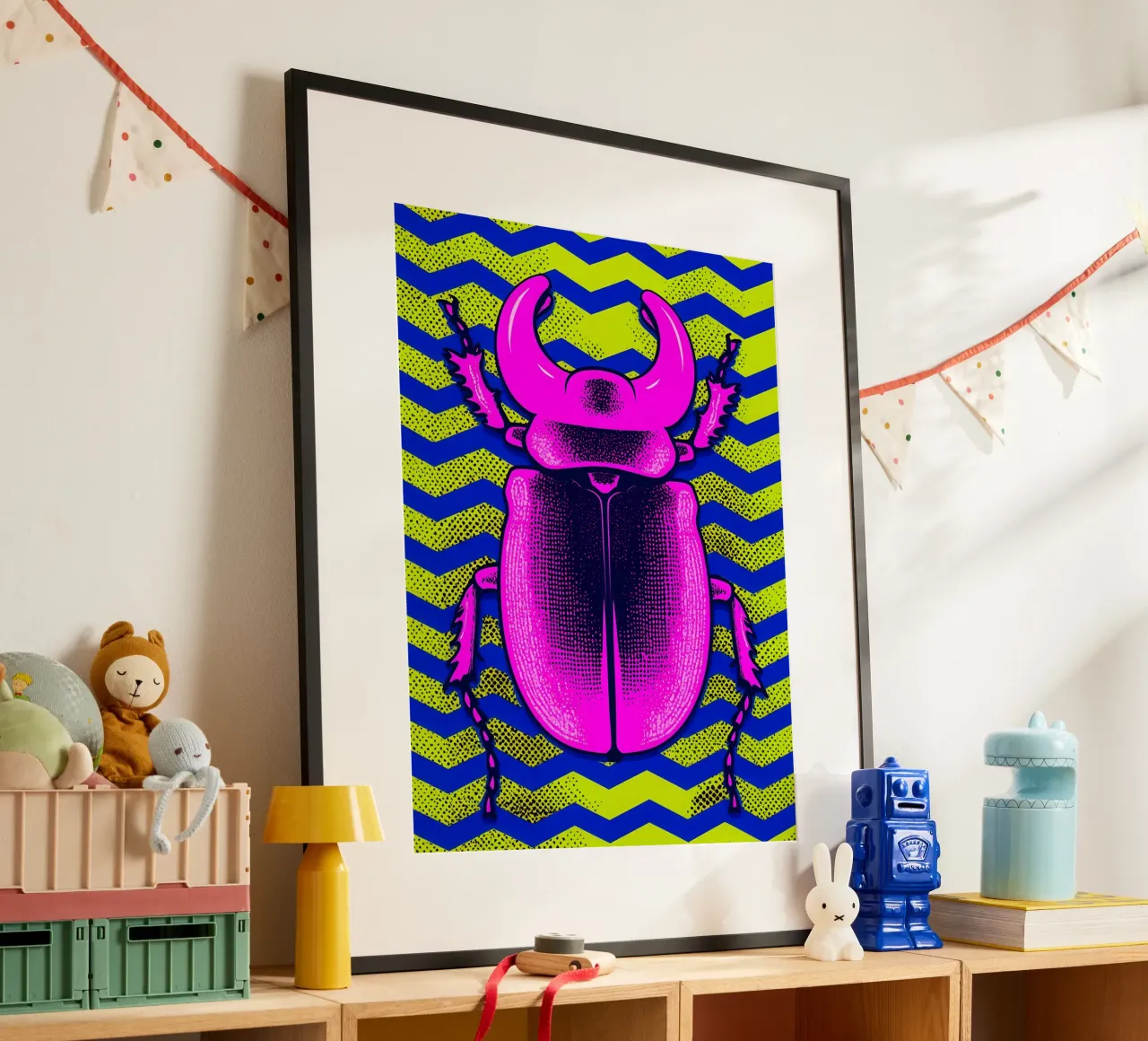 Käfer - Pop Art Hahnemühle von ColorCrash Gallery