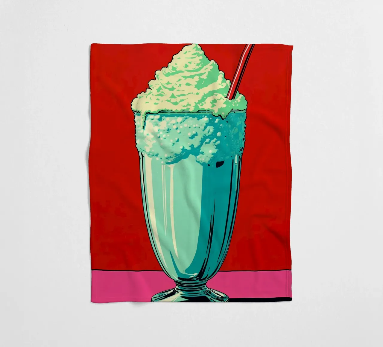Mikshake - Pop Art coperta in pile da ColorCrash Gallery
