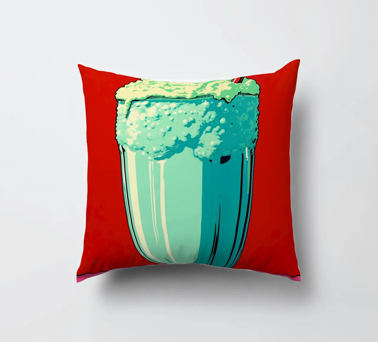 Mikshake - Pop Art cuscino da ColorCrash Gallery