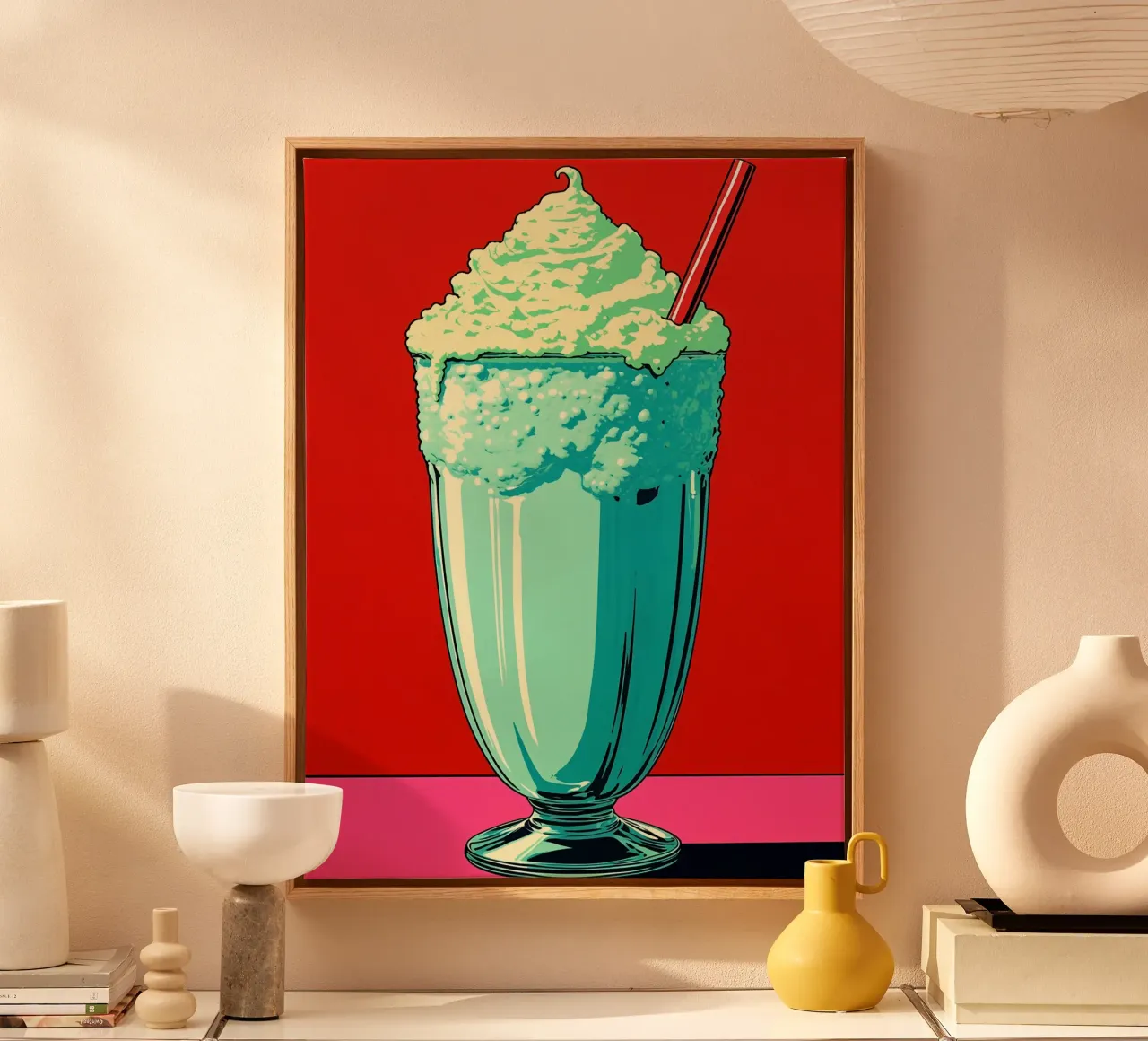 Mikshake - Pop Art canvas by ColorCrash Gallery