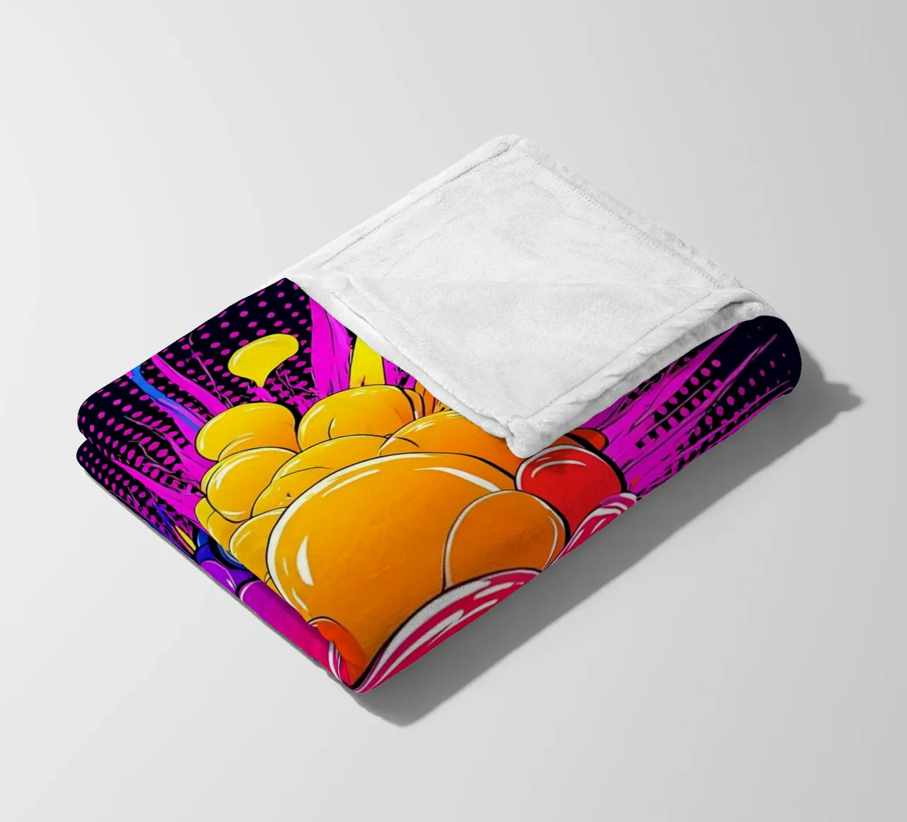 Scoppio di bolle - Pop Art coperta in pile da ColorCrash Gallery