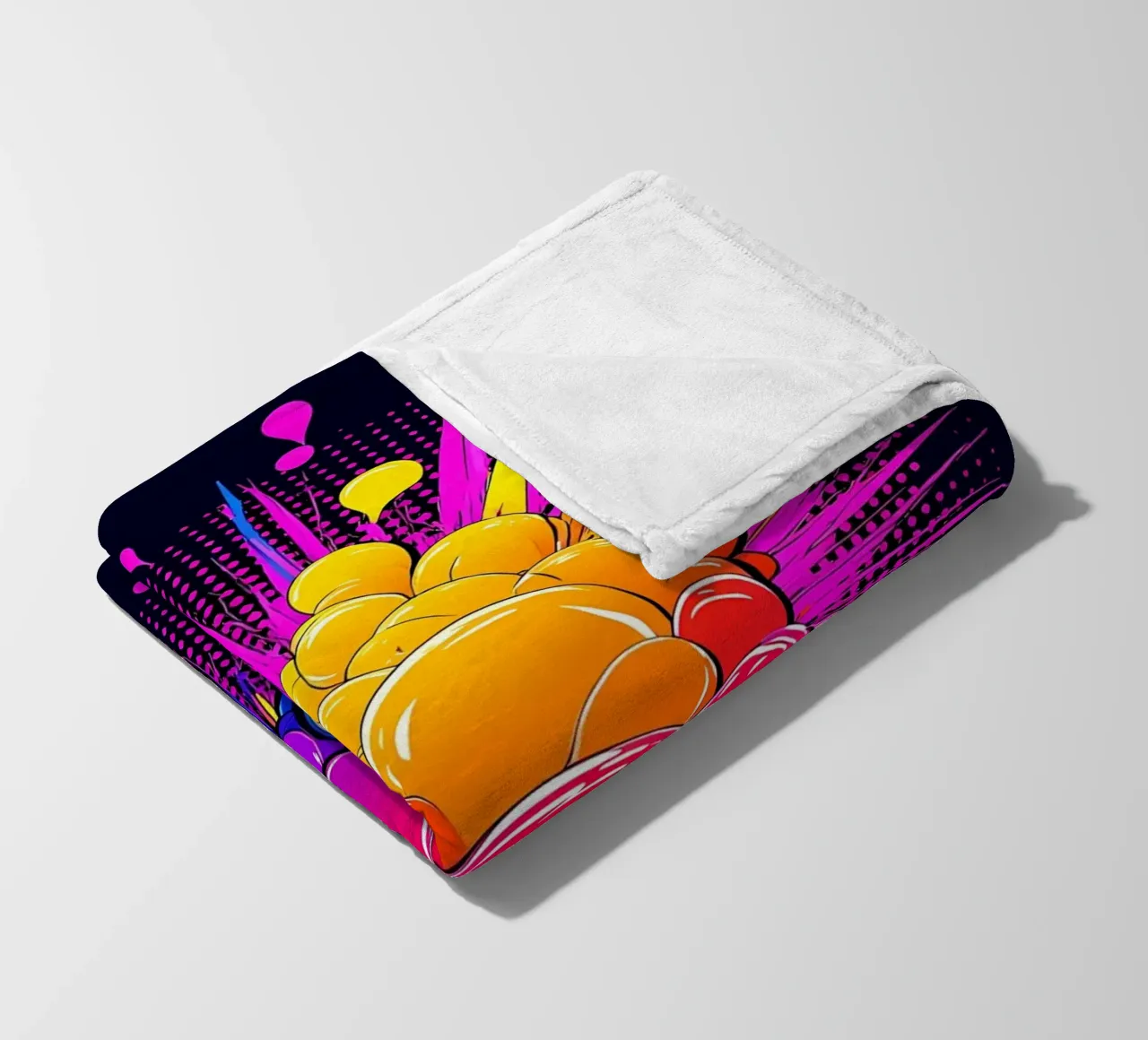 Scoppio di bolle - Pop Art coperta in pile da ColorCrash Gallery