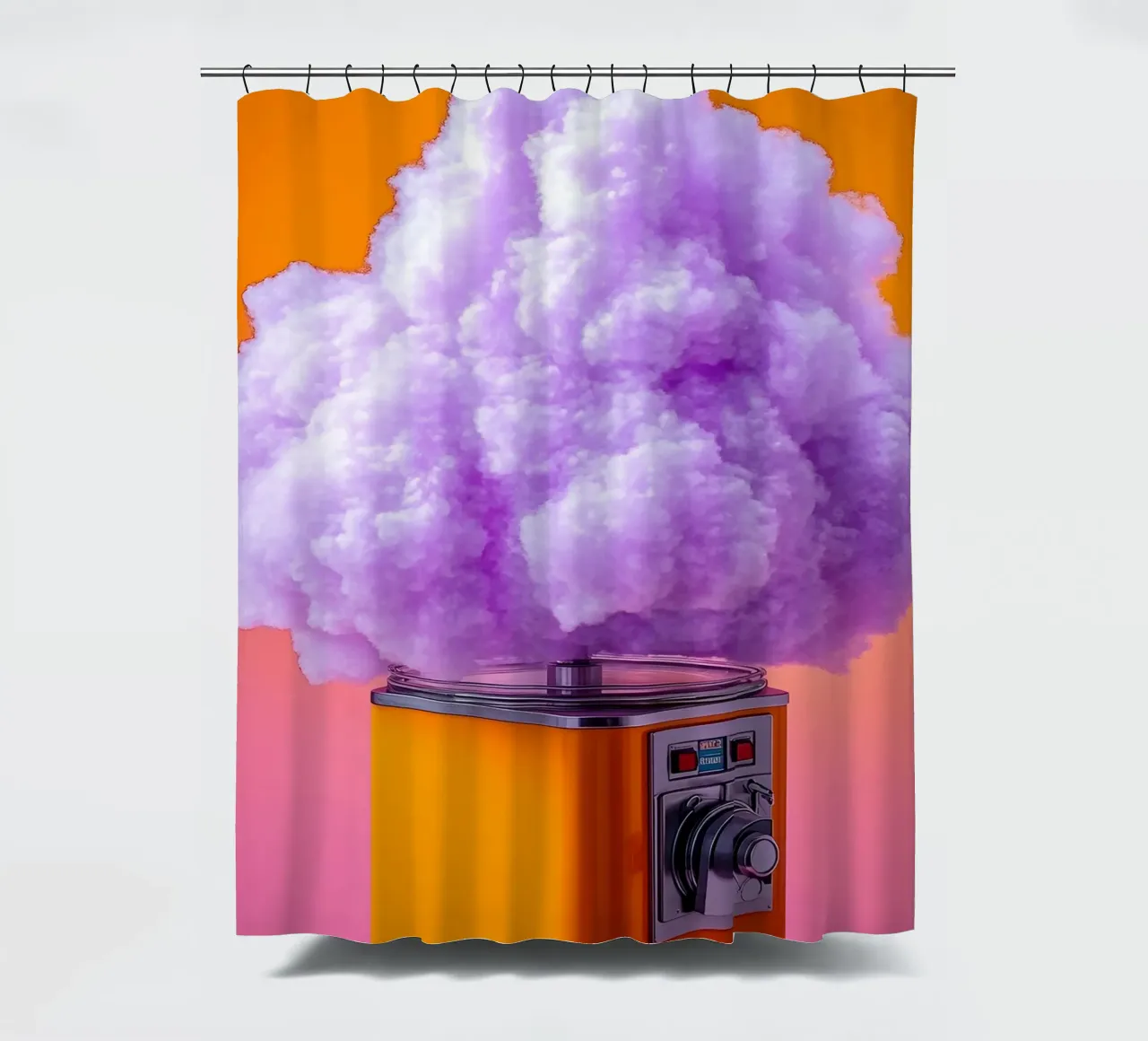 Cotton Candy Machine - Pop Art shower curtain by ColorCrash Gallery