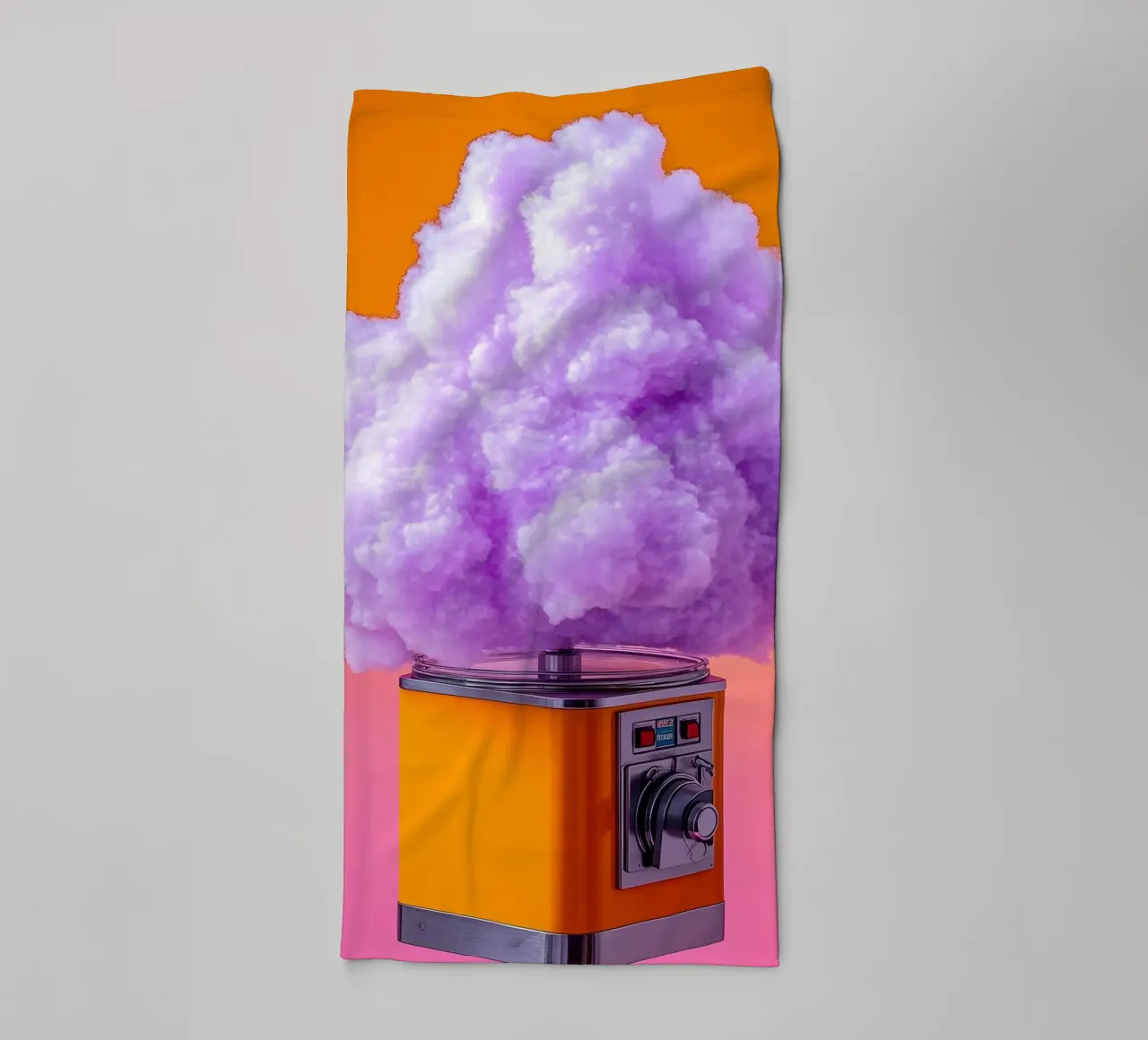 Máquina de algodón de azúcar - Pop Art toalla de baño de ColorCrash Gallery