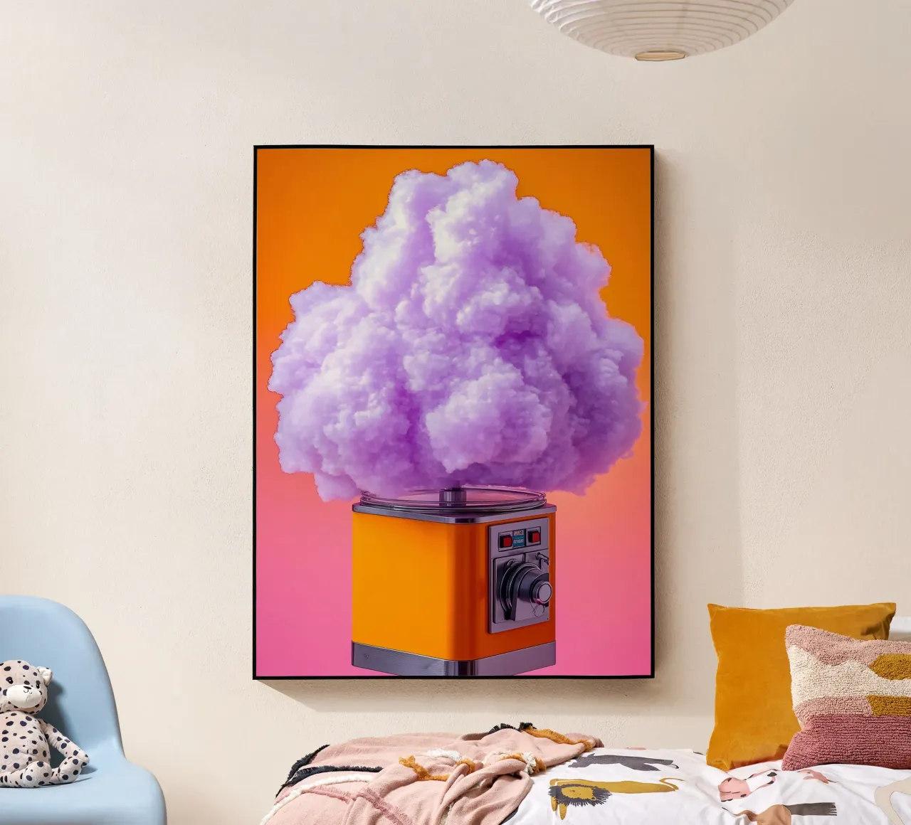 Máquina de algodón de azúcar - Pop Art metacrilato de ColorCrash Gallery