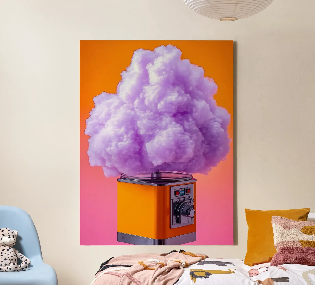 Cotton Candy Machine - Pop Art canvas by ColorCrash Gallery