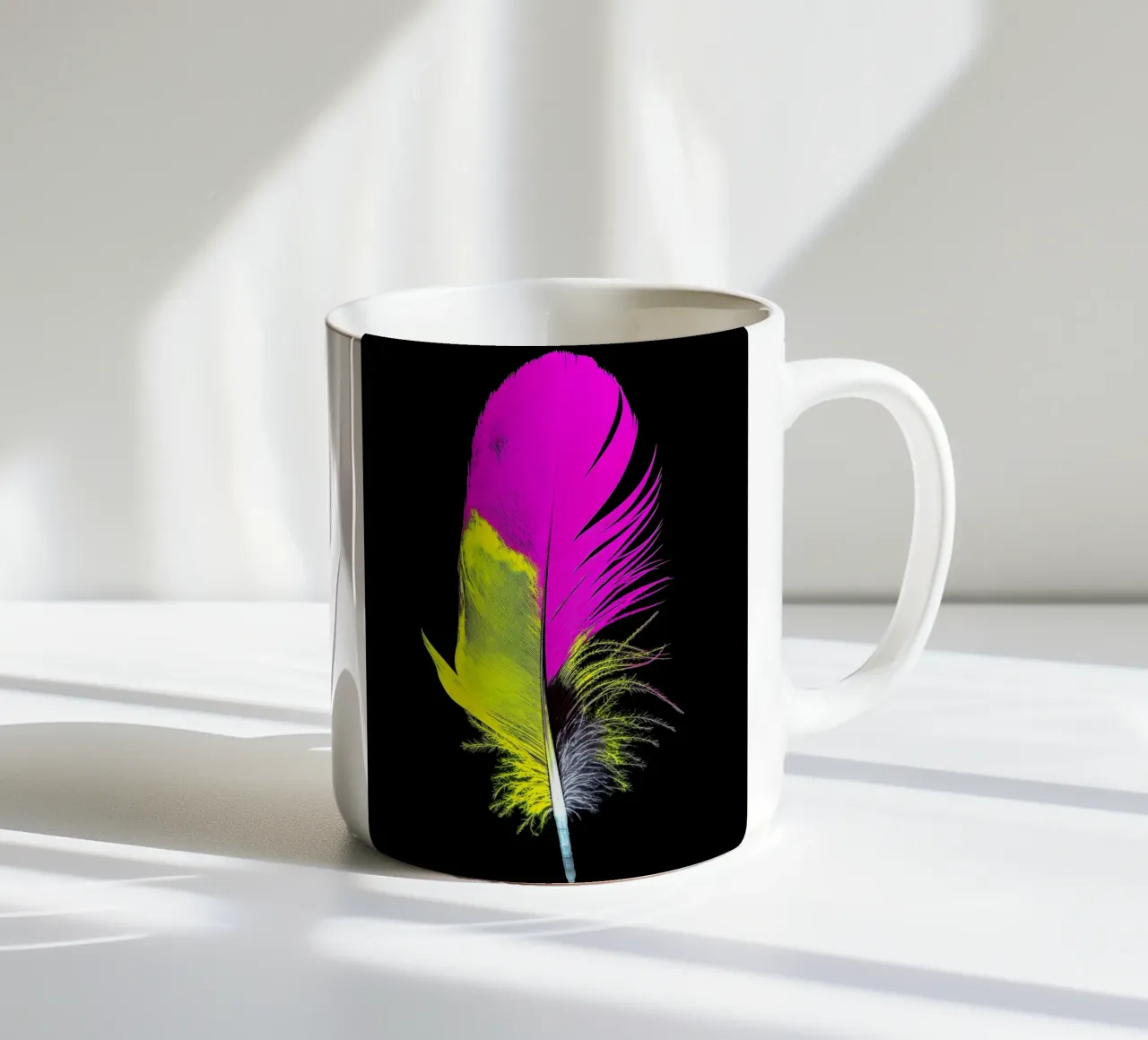 Piuma - Pop Art tazza in ceramica da ColorCrash Gallery