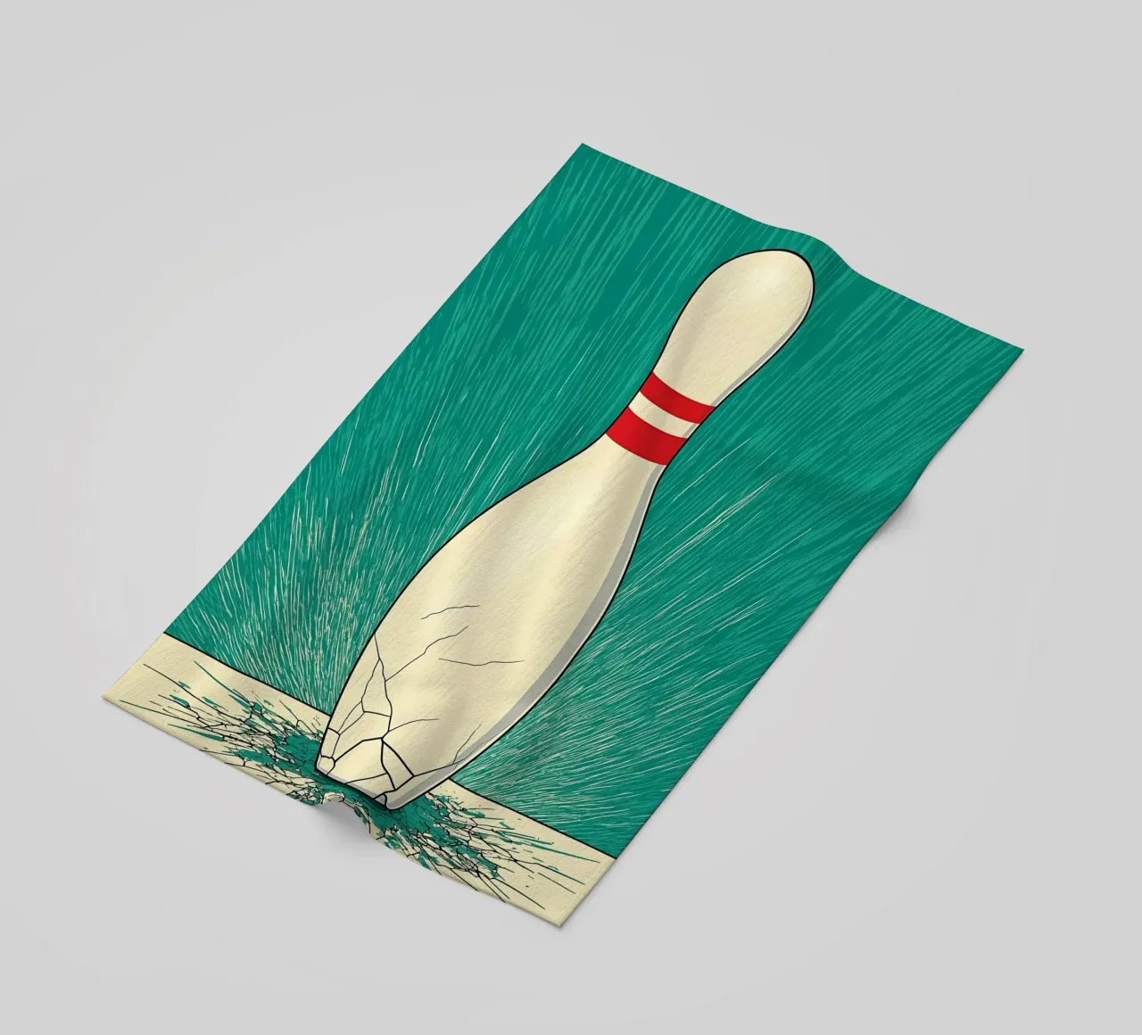 Bowling - Pop Art telo mare da ColorCrash Gallery