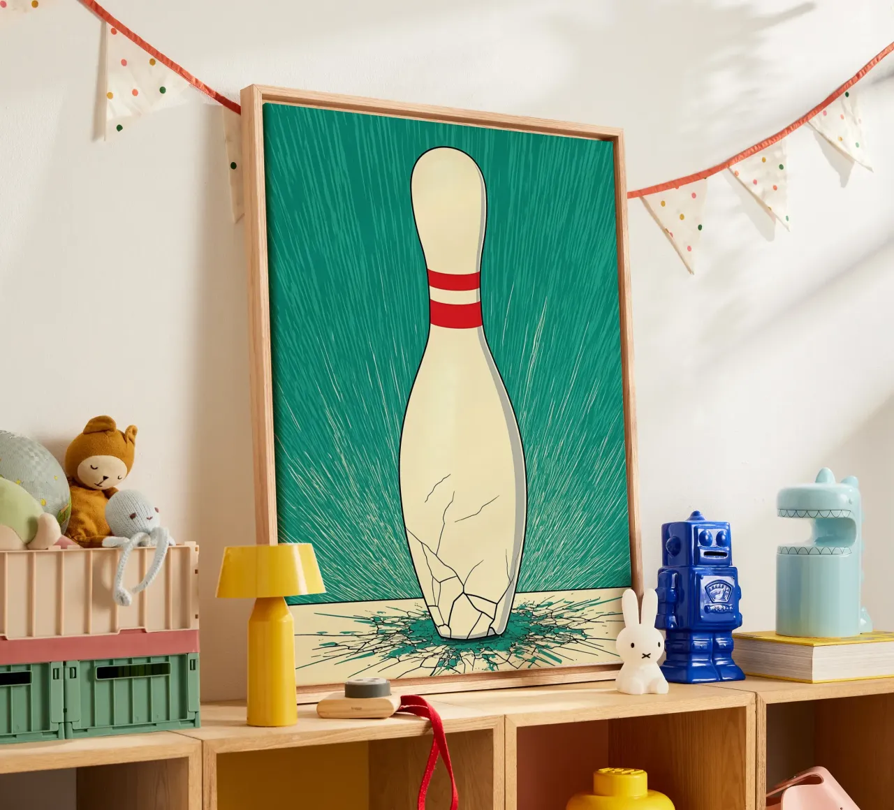 Bowling - Pop Art canvas by ColorCrash Gallery