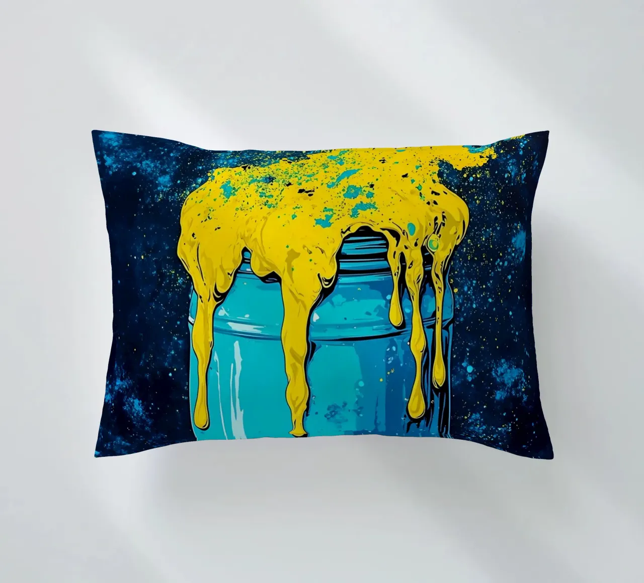 Vaso riempito con esplosione di colori - Pop Art cuscino da ColorCrash Gallery