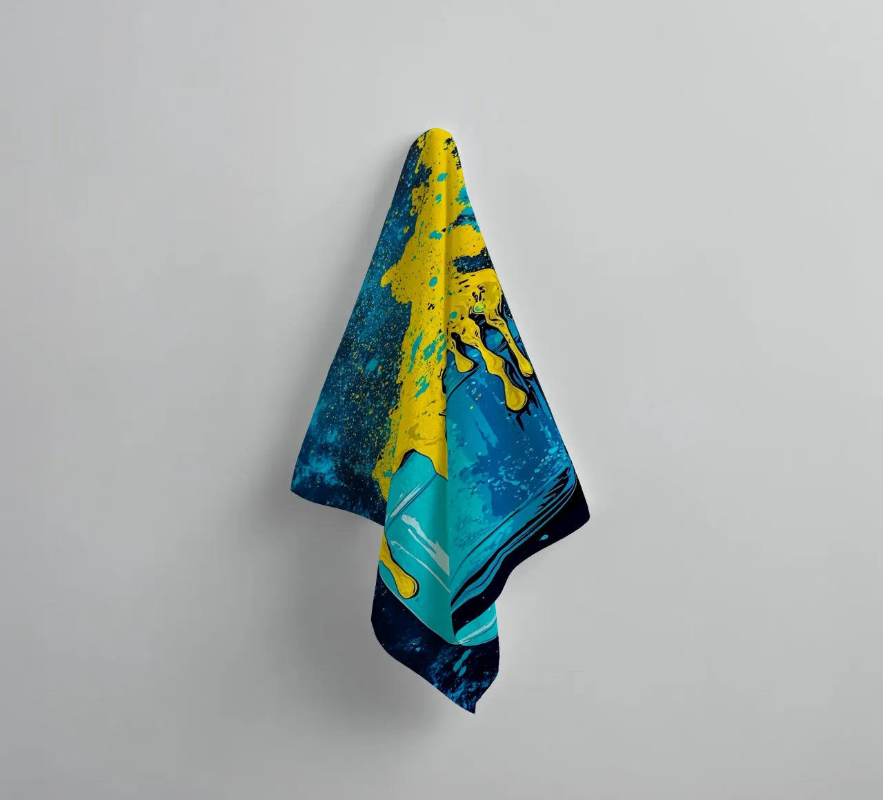 Filled Jar With Color Explosion - Pop Art towel by ColorCrash Gallery