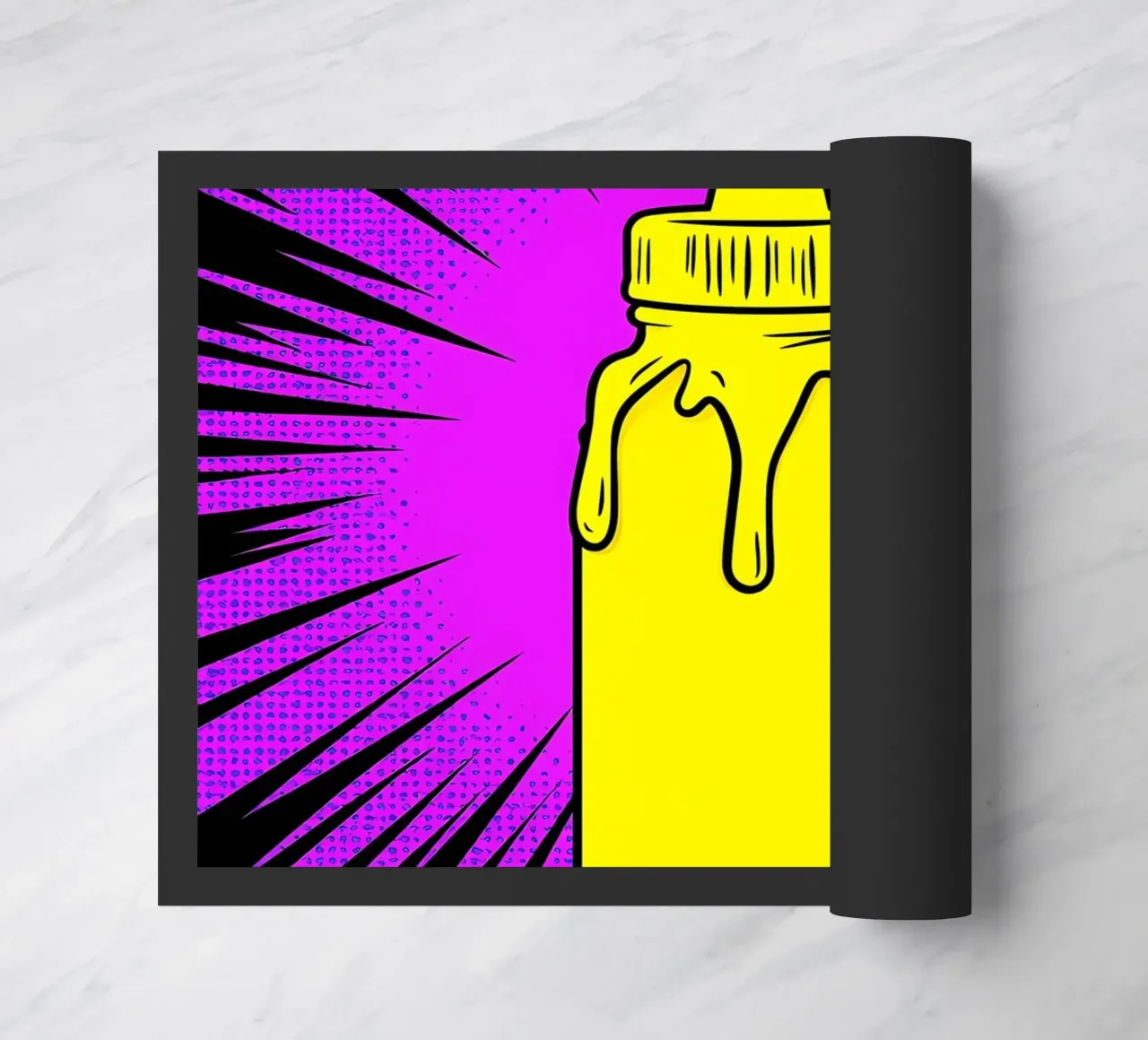 Bottiglia di salsa - Pop Art zerbino da ColorCrash Gallery