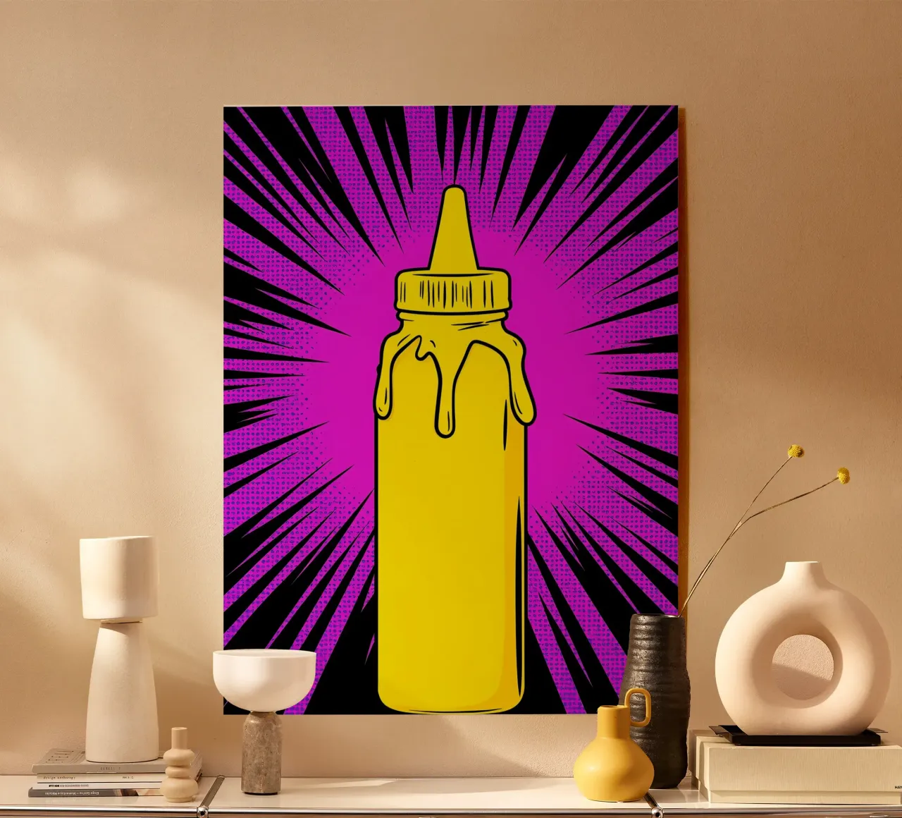 Bottiglia di salsa - Pop Art plexiglass da ColorCrash Gallery