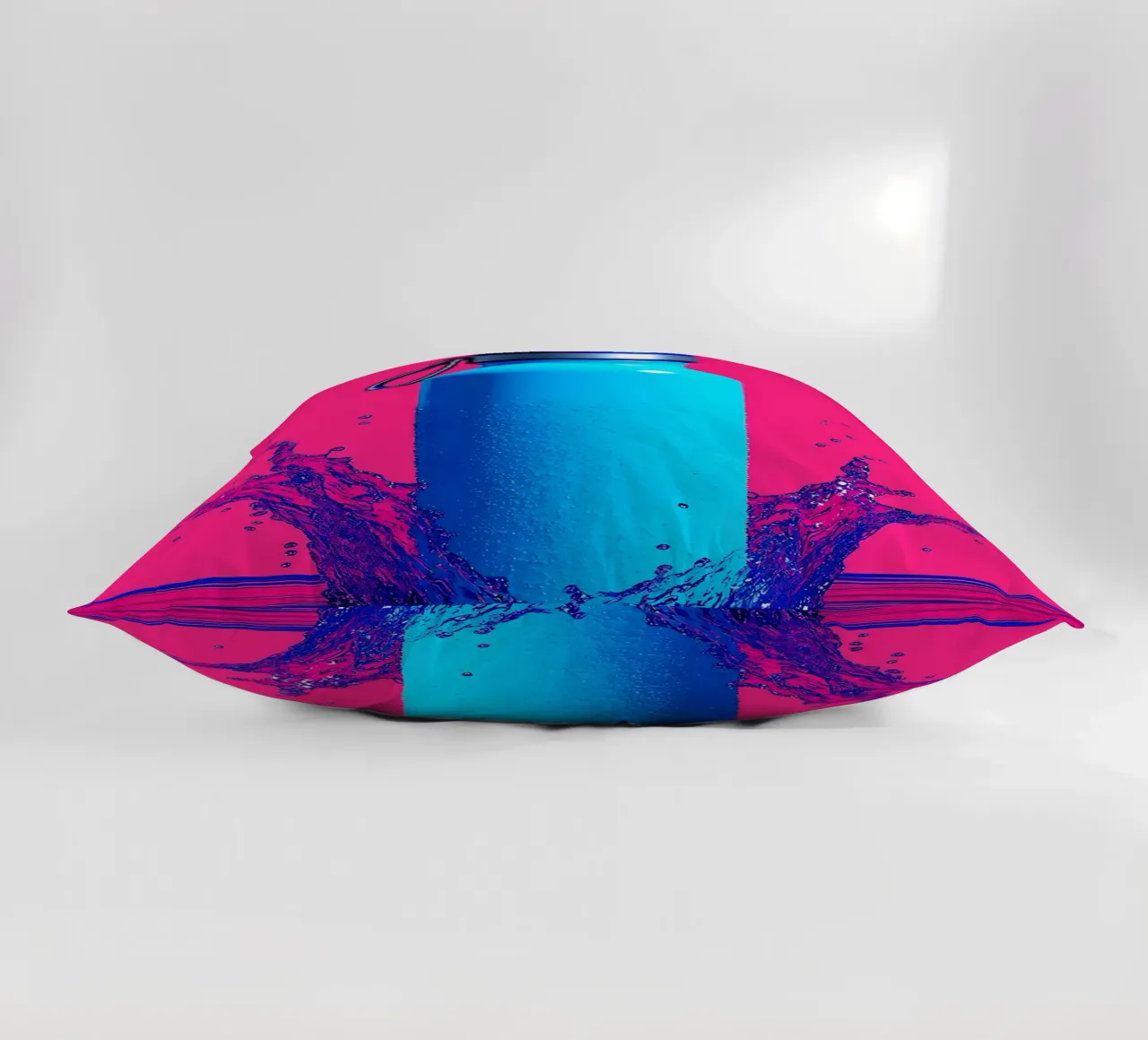 Water Bottle - Pop Art decorative cushion by ColorCrash Gallery