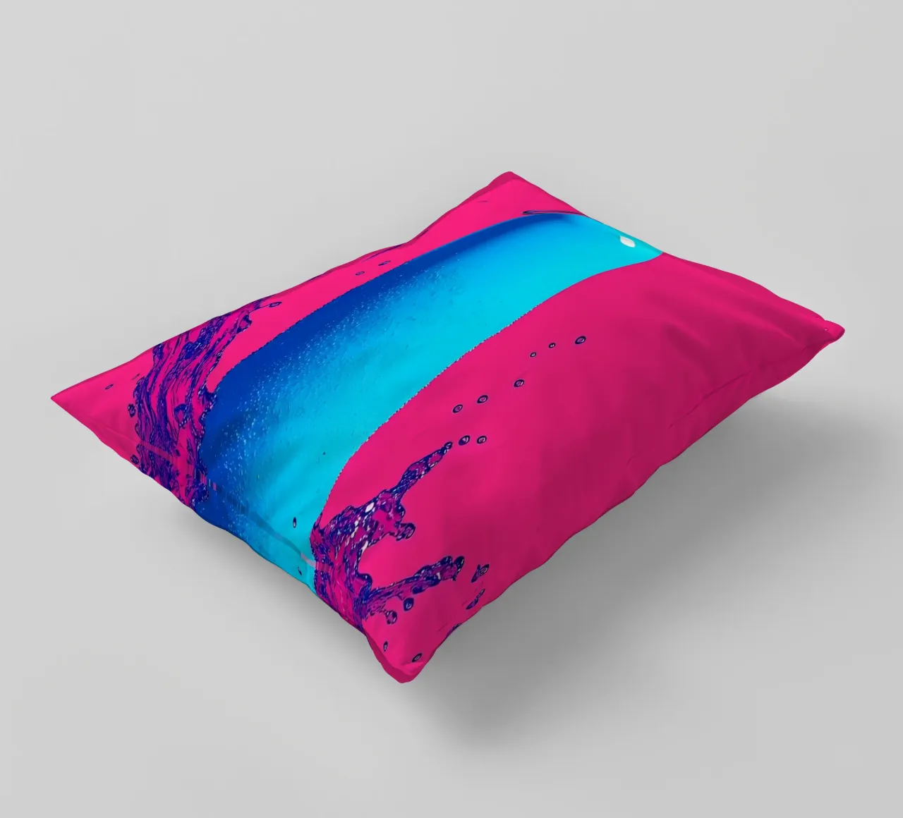 Water Bottle - Pop Art decorative cushion by ColorCrash Gallery