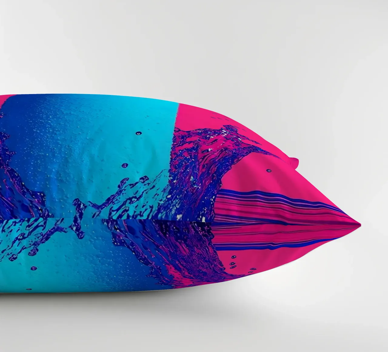 Water Bottle - Pop Art decorative cushion by ColorCrash Gallery