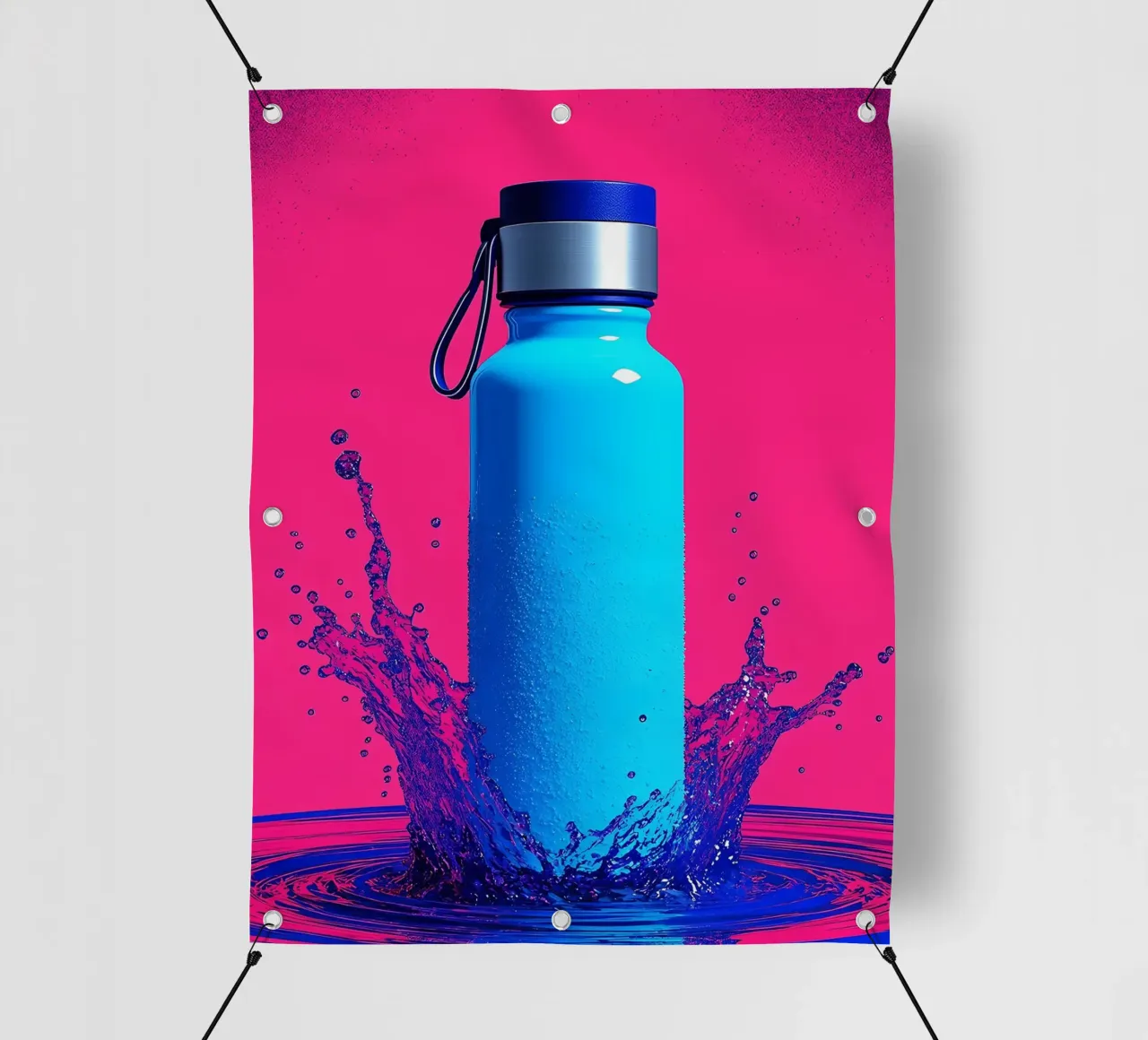 Bottiglia d'acqua - Pop Art telo in pvc da ColorCrash Gallery