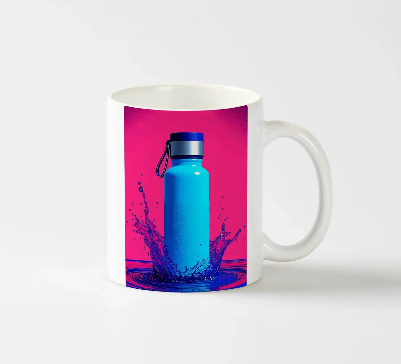 Bottiglia d'acqua - Pop Art tazza in ceramica da ColorCrash Gallery