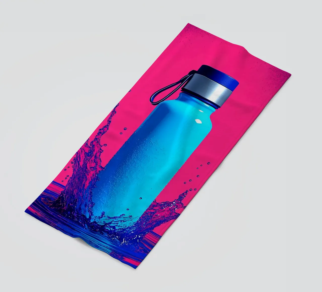 Bottiglia d'acqua - Pop Art telo mare da ColorCrash Gallery