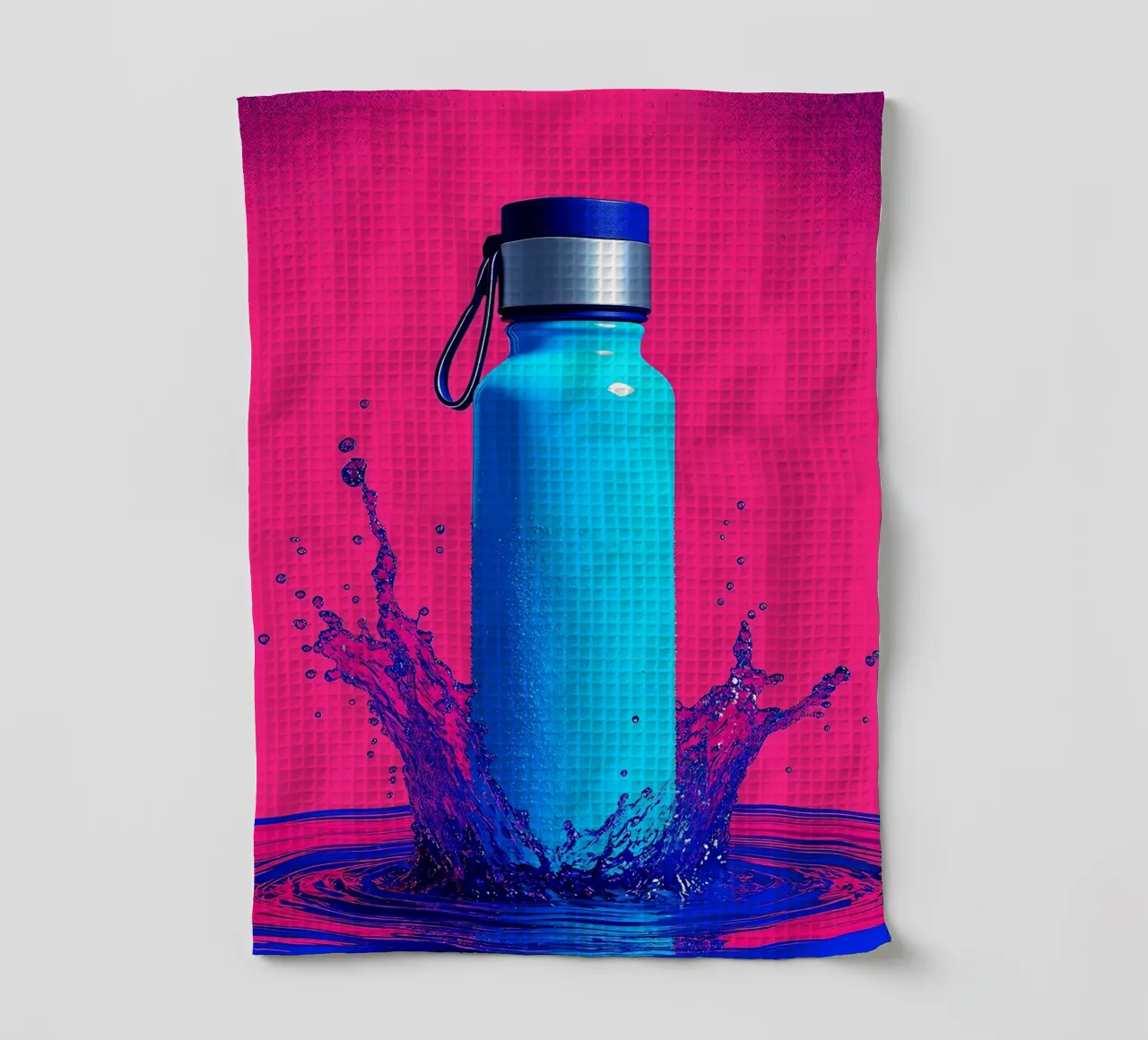 Bottiglia d'acqua - Pop Art canovaccio da cucina da ColorCrash Gallery