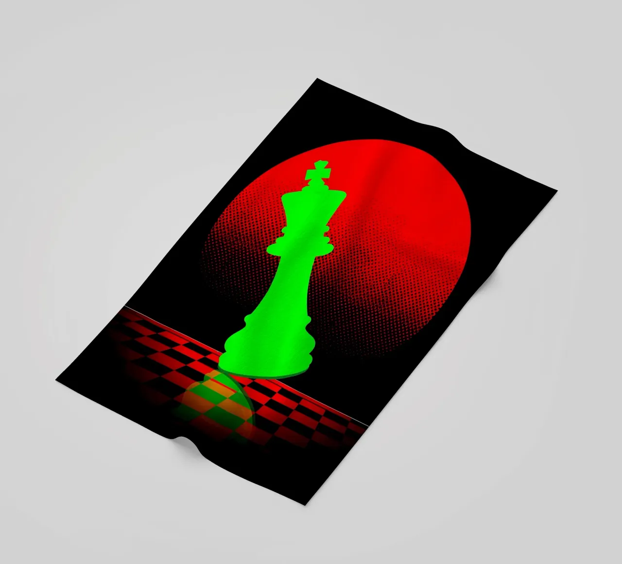Scacchi - Pop Art telo mare da ColorCrash Gallery