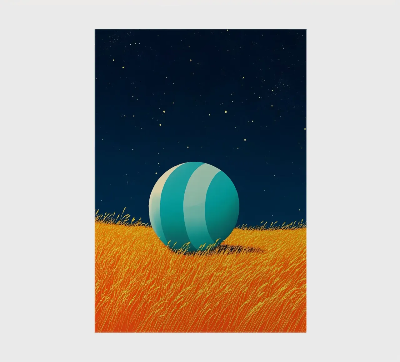 Ball In Open Field - Pop Art notebook by ColorCrash Gallery