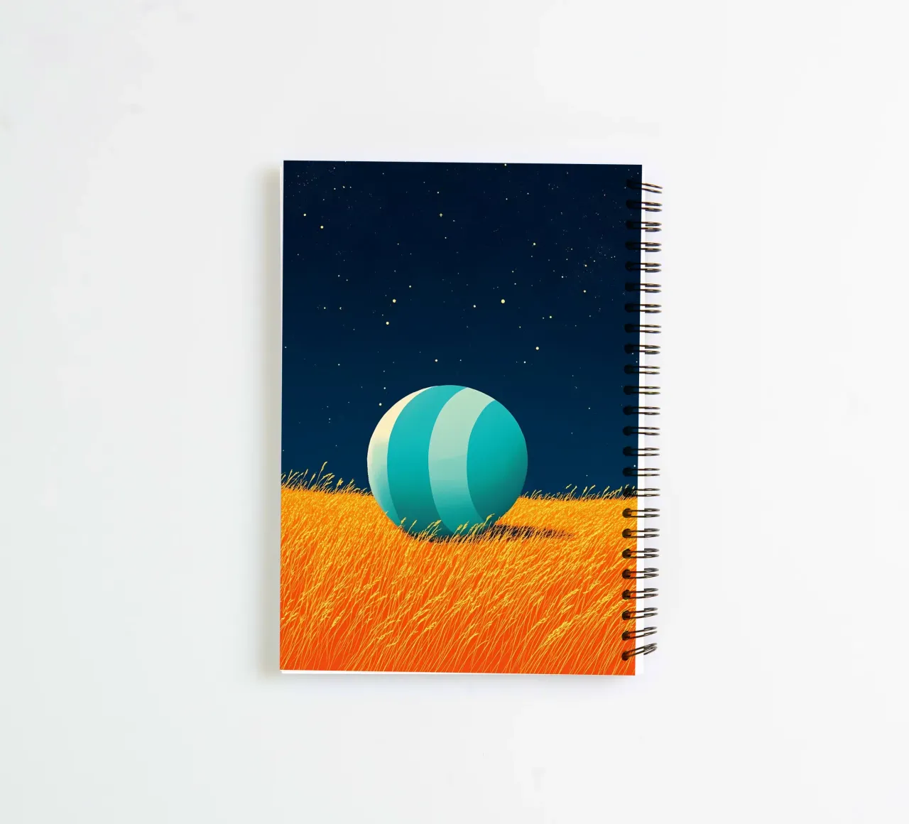 Ball In Open Field - Pop Art spiral notebook by ColorCrash Gallery