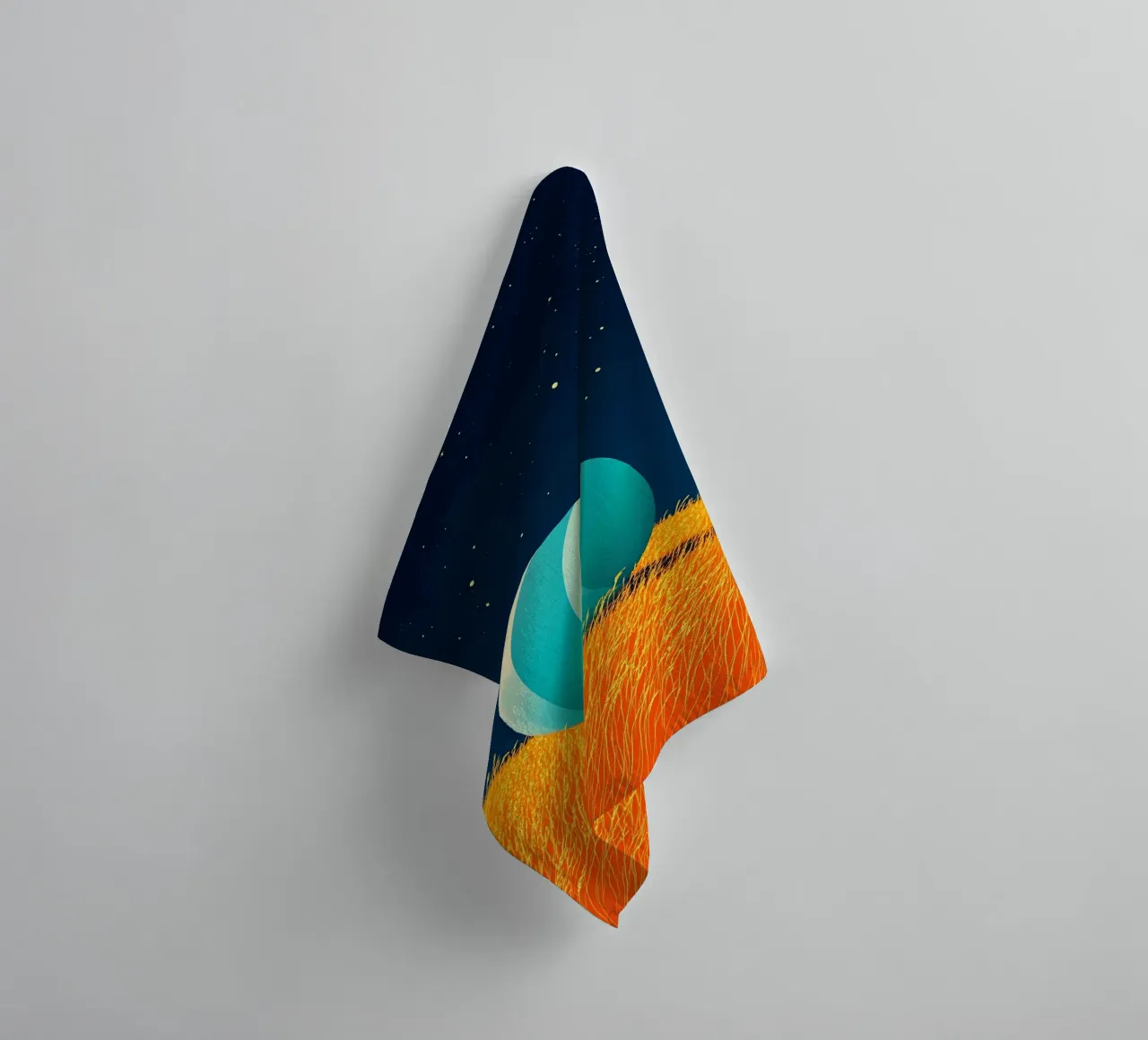 Ball In Open Field - Pop Art towel by ColorCrash Gallery