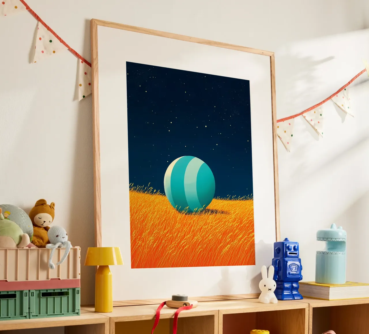 Ball In Open Field - Pop Art hahnemühle by ColorCrash Gallery