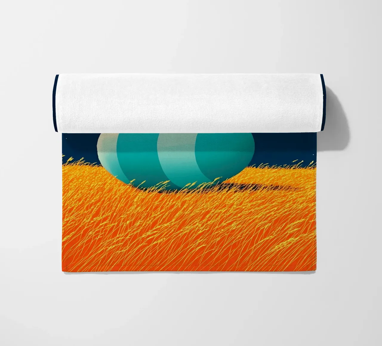 Ball In Open Field - Pop Art strandhanddoek van ColorCrash Gallery