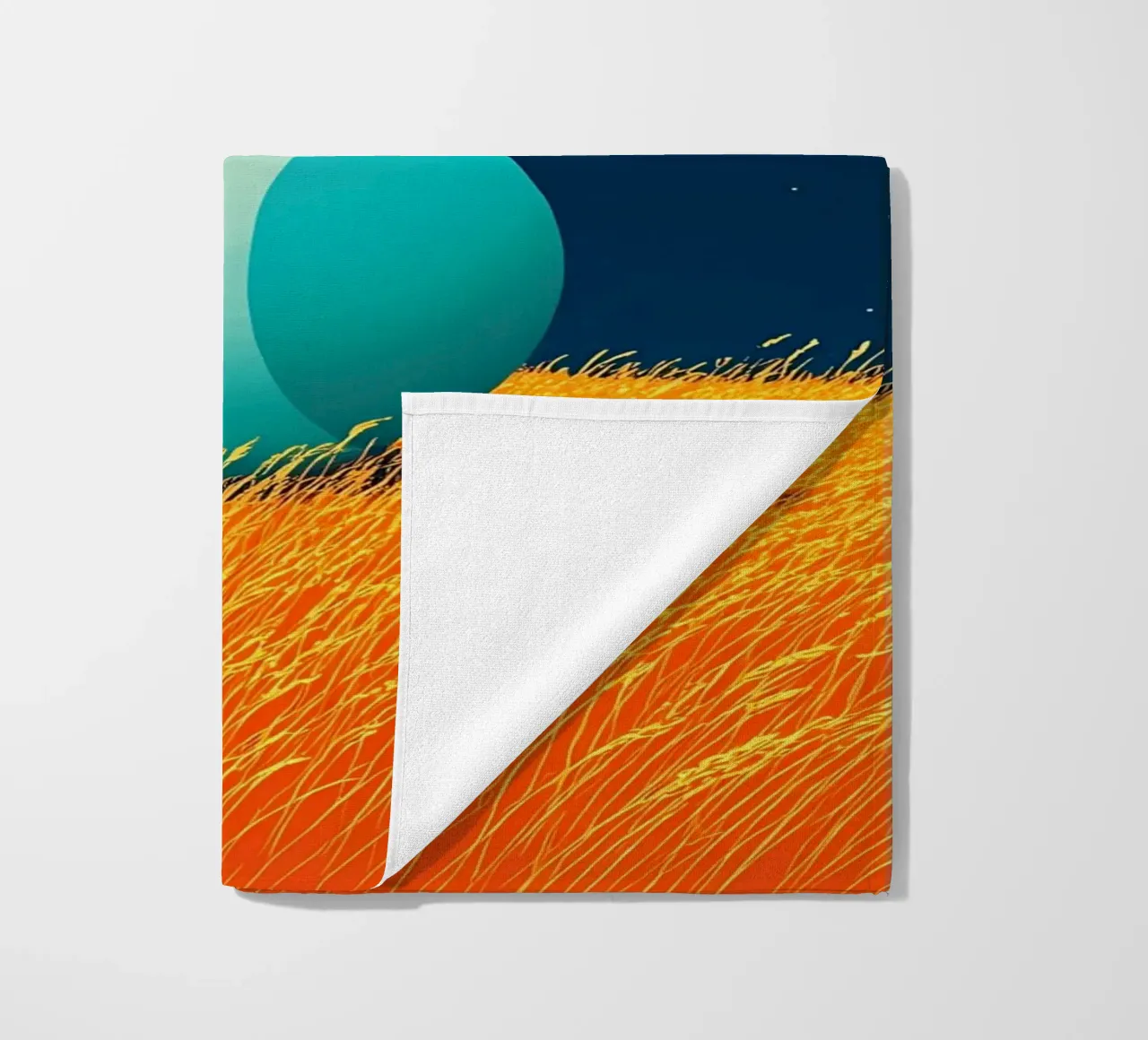 Ball In Open Field - Pop Art strandhanddoek van ColorCrash Gallery